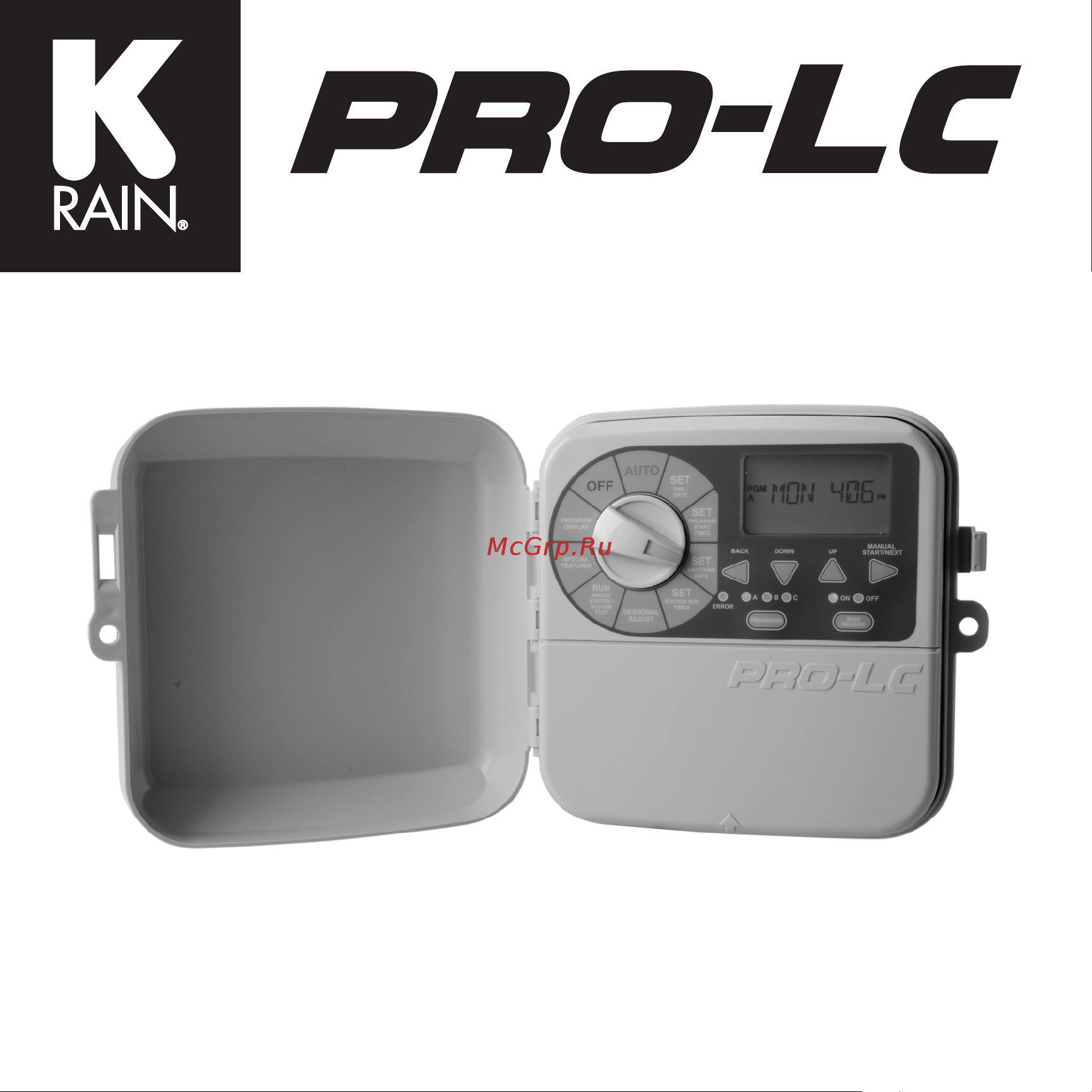 K-RAIN PRO LC 8 зон PRO-LC8E Инструкция к K-RAIN PRO LC PRO-LC8E онлайн