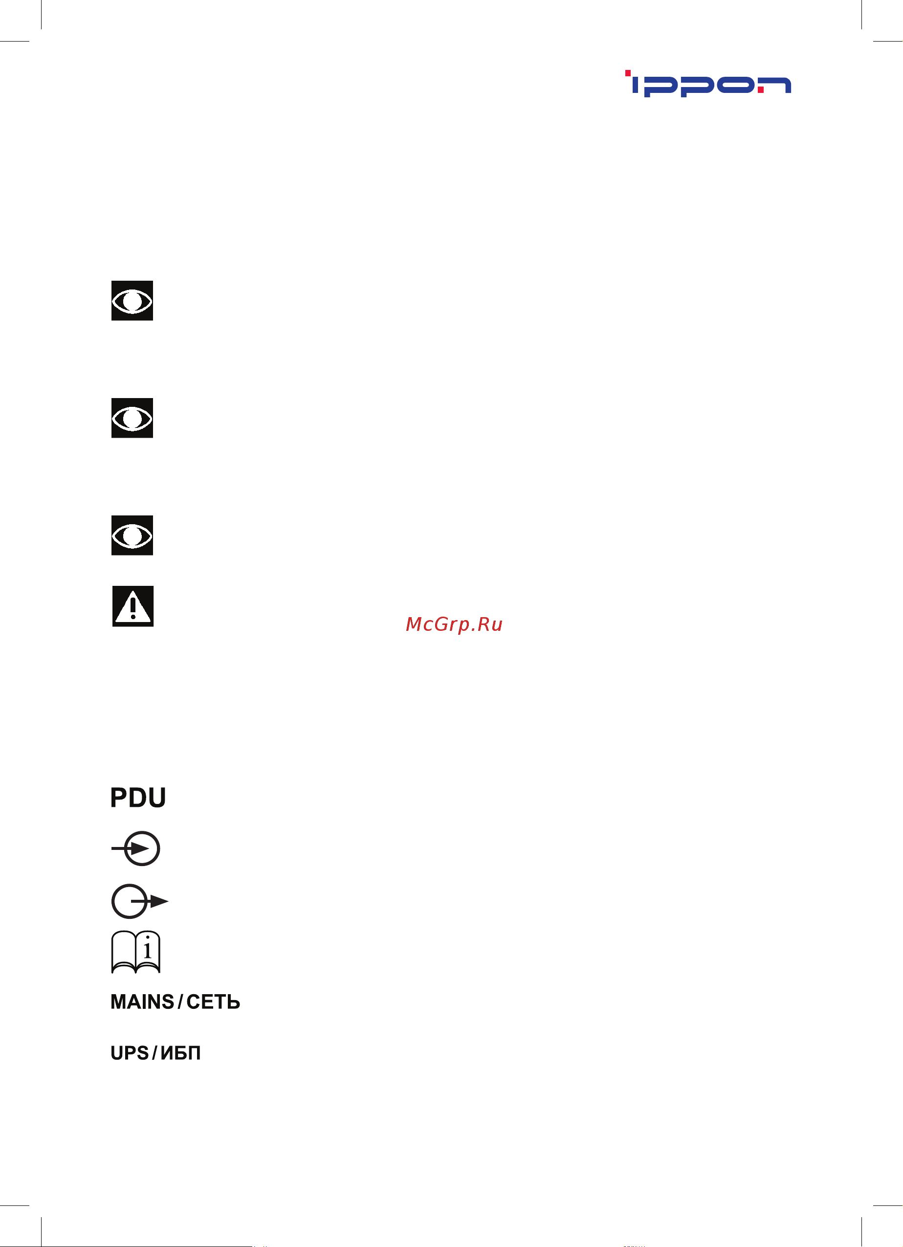 Ippon BP PDU16 () IEC 10A 1000795 Инструкция к товару онлайн [4/12] 825856