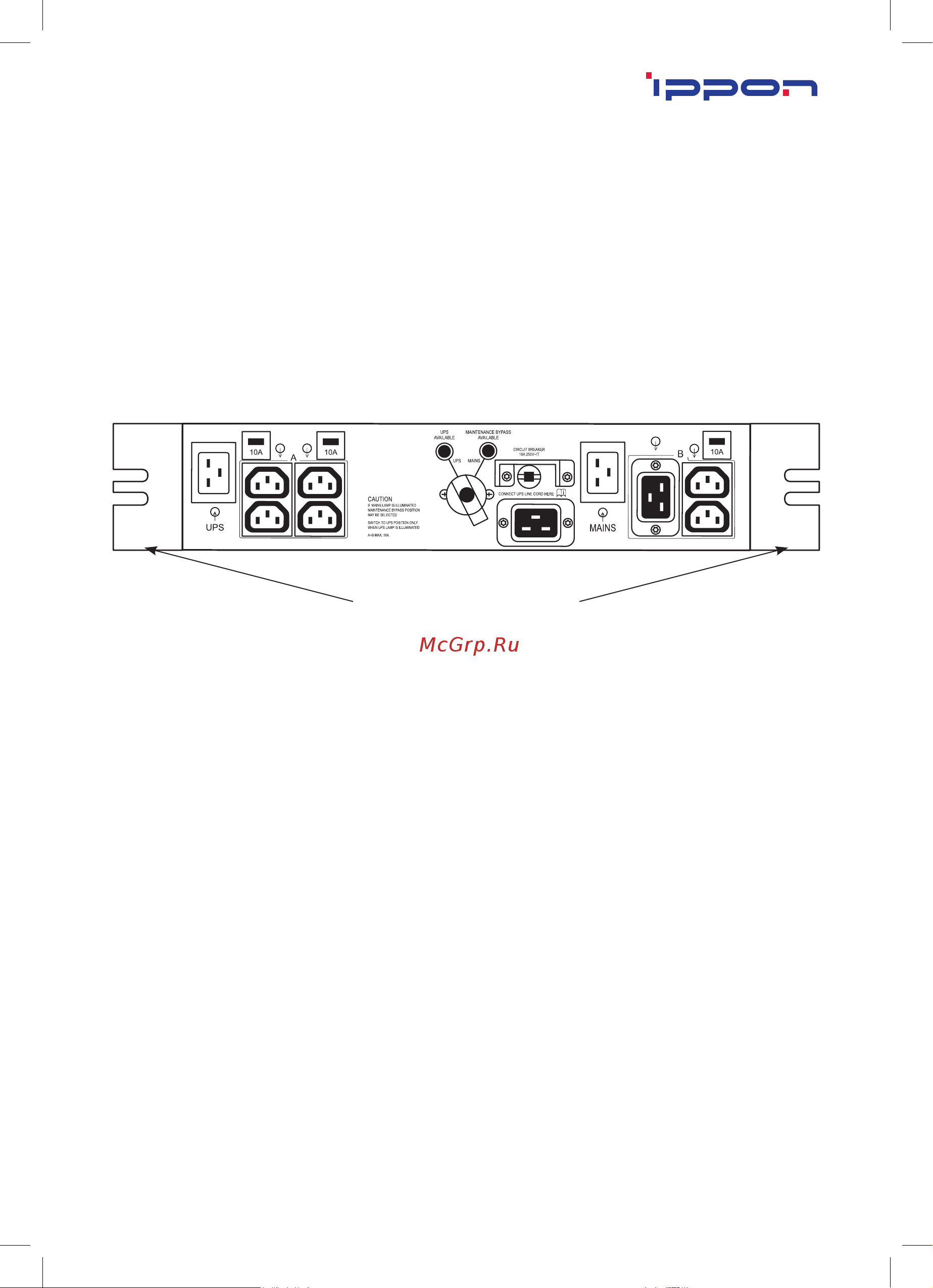 Ippon BP PDU16 () IEC 10A 1000795 Инструкция к товару онлайн [8/12] 825856