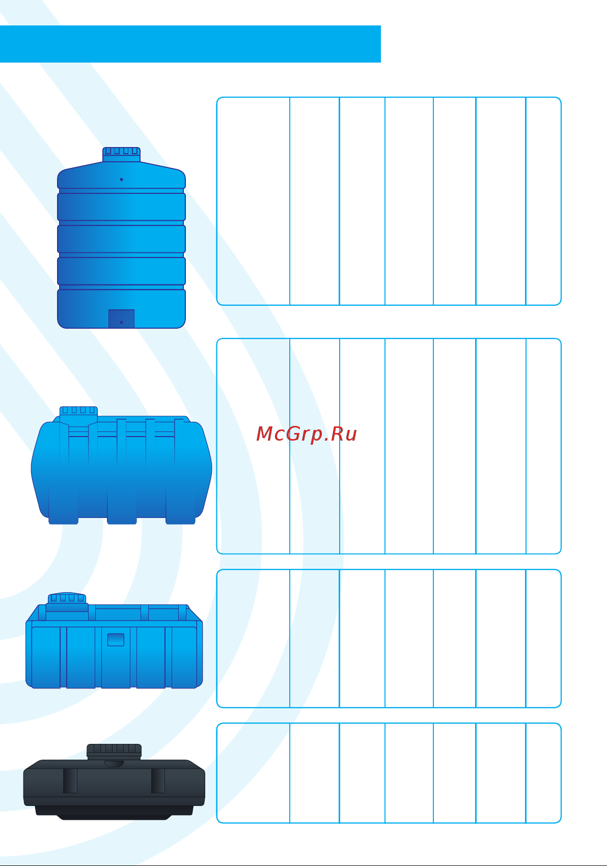 AQUAPLAST 200 л, синяя 4630017951901 Технический паспорт онлайн [2/8] 829301