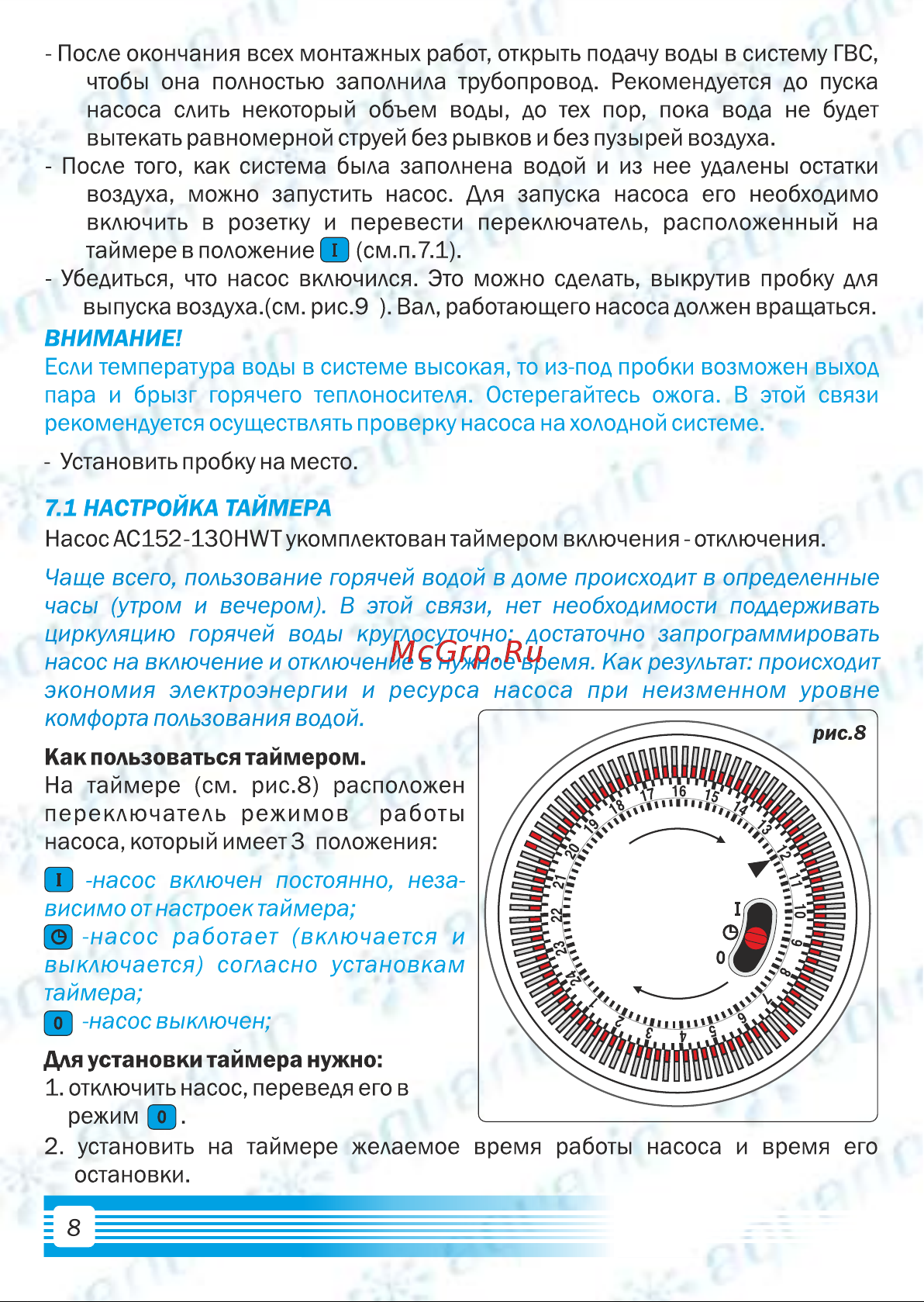 Aquario Ac 154-130Hw 5154 Инструкция к AQUARIO Ac 154-130Hw 5154 онлайн [10/16] 825904