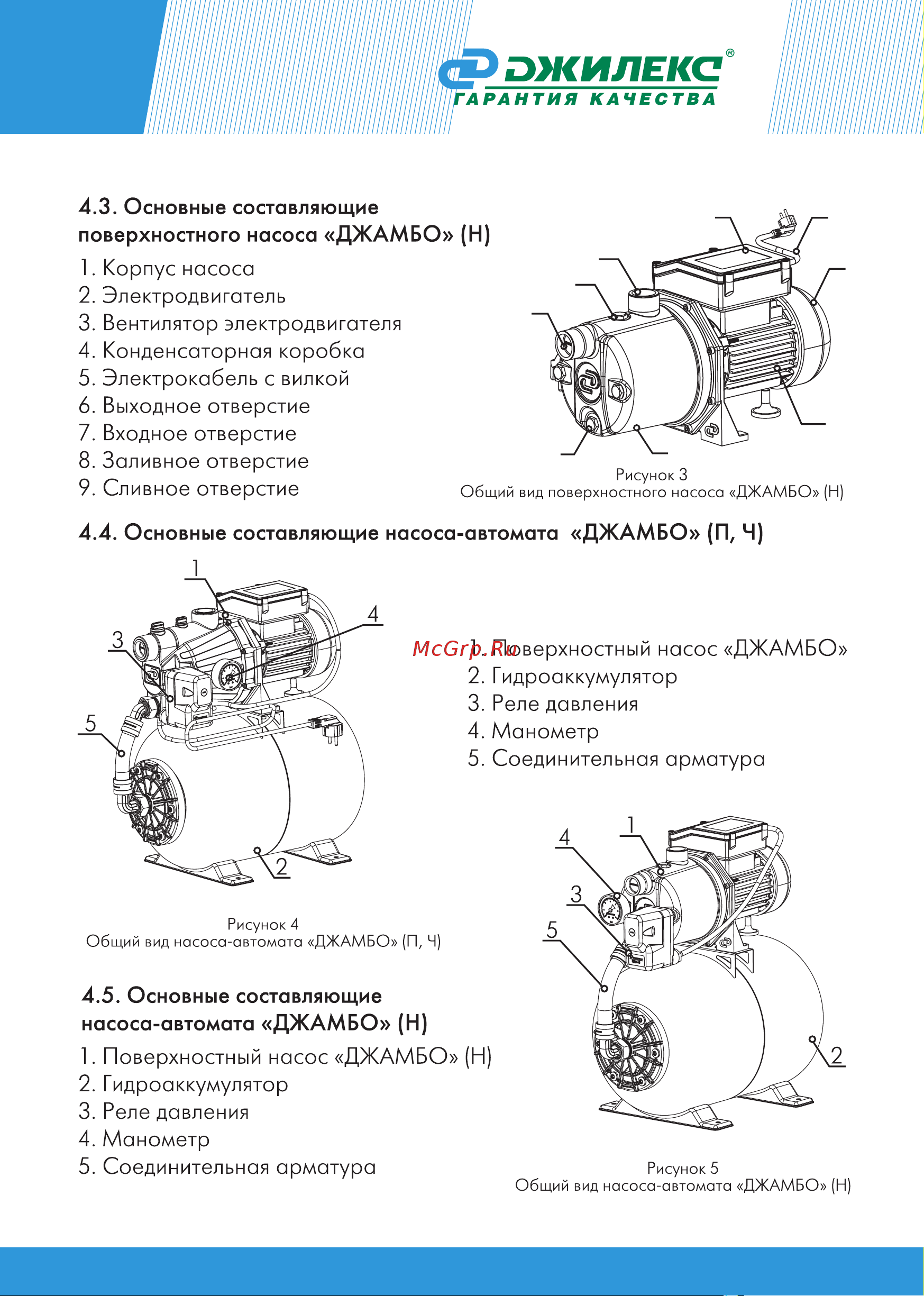 Джилекс джамбо 70/50 н-24 3712 Инструкция онлайн [7/24] 825961
