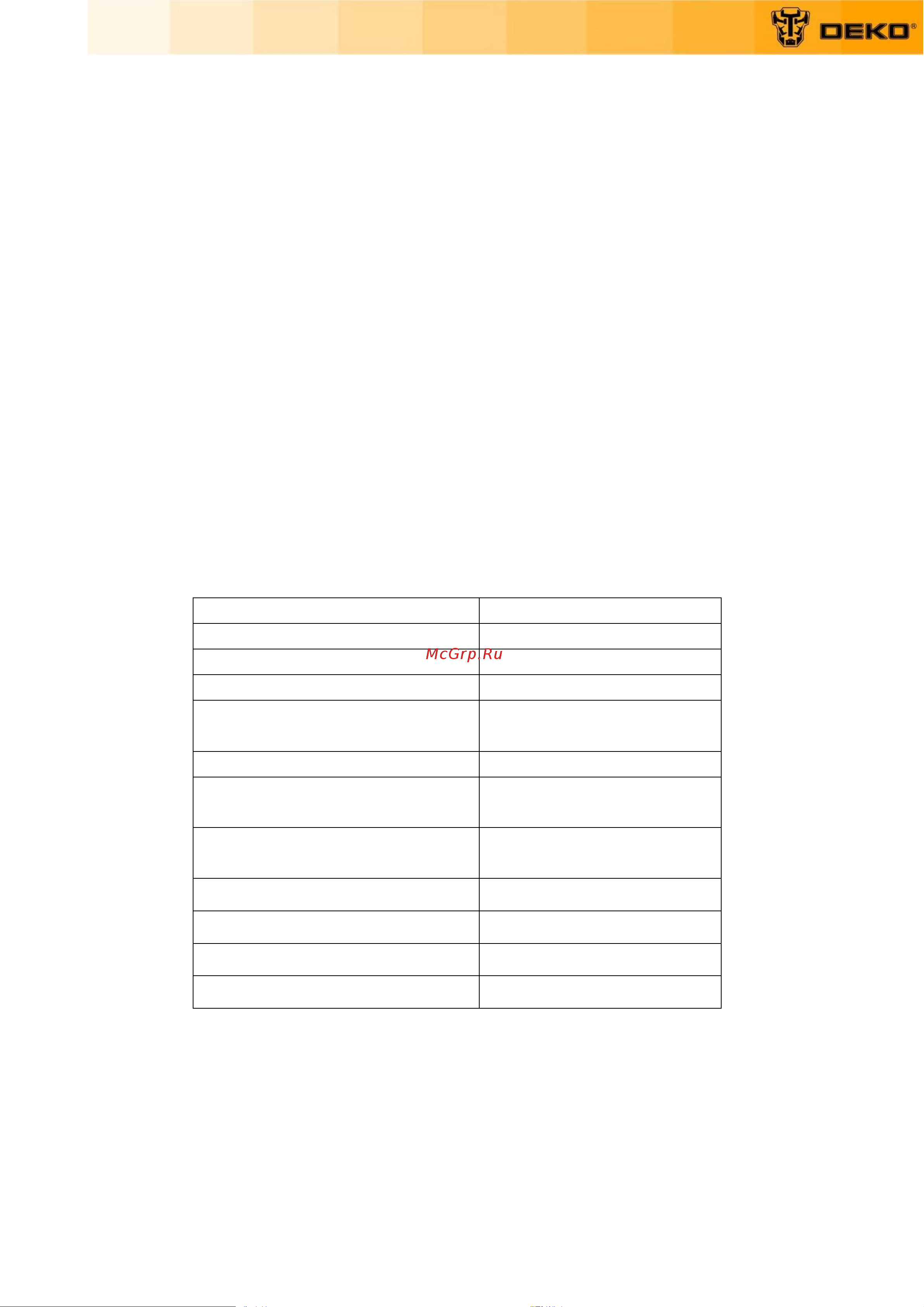 Deko DWP-1000P (грязевая, поплавок, 220В, 1000Вт, нержавеющая сталь) 076-0543 Инструкция по эксплуатации онлайн [3/15] 826027