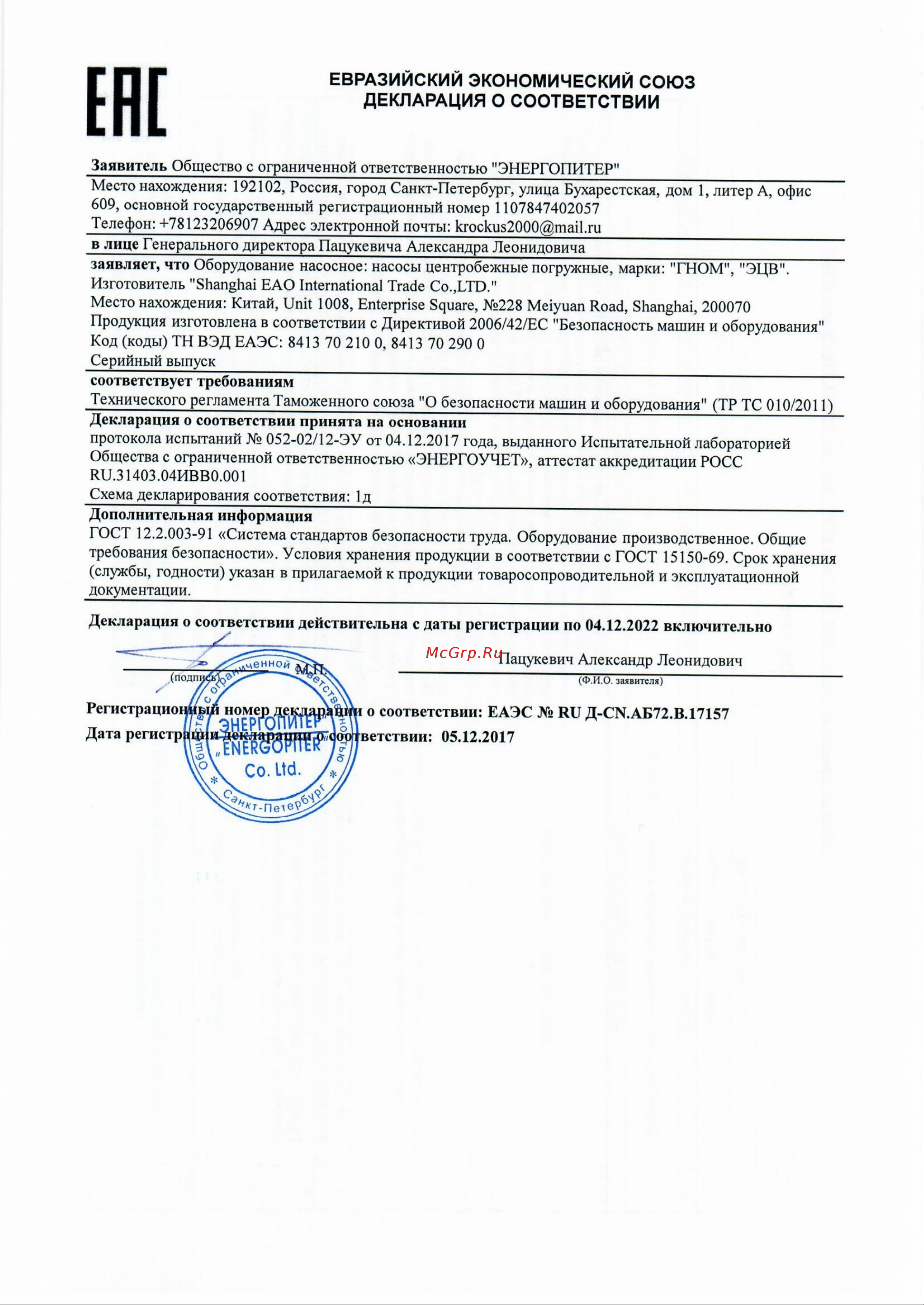ESQ ГНОМ 16-16-50/1.5-220 02.31.000031 Инструкция онлайн