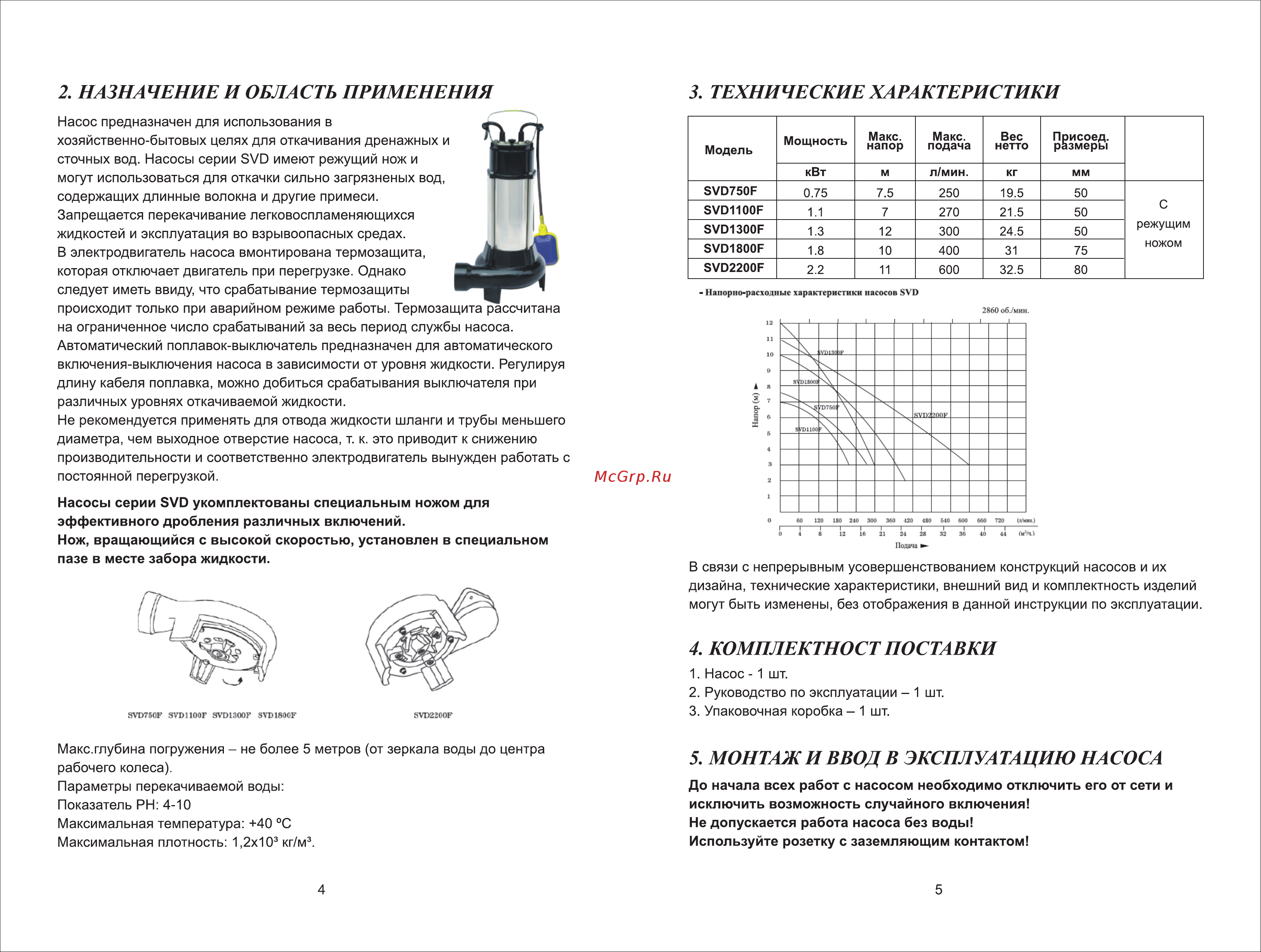 PROFLINE SVD 1100F с режущим механизмом, 1100 Вт, нержавеющая сталь УТ-00029373 Паспорт онлайн [4/8] 826068
