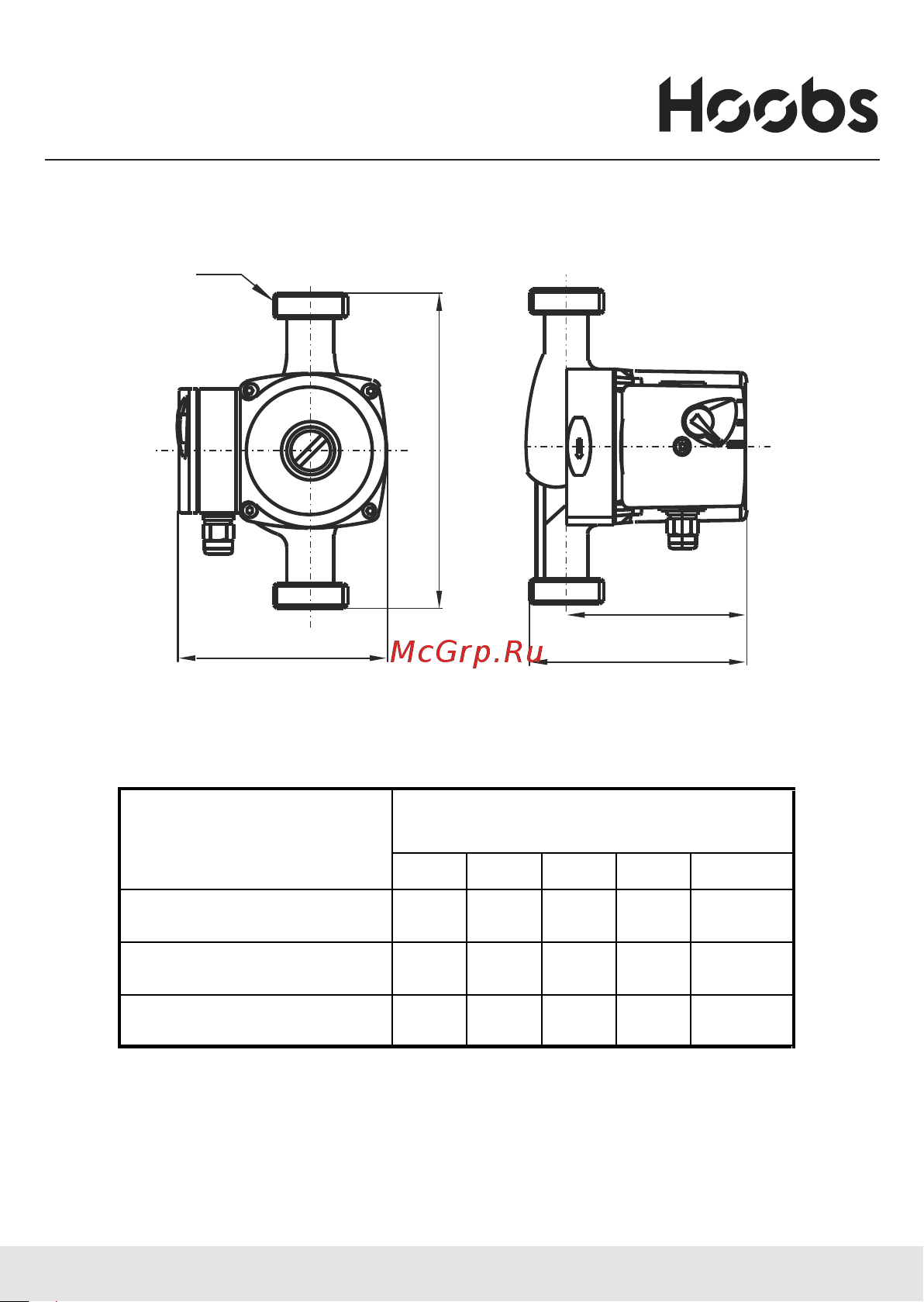 Hoobs CW 20-40SN 130 1x230В 50Гц 08302H Инструкция к товару онлайн [8/24] 826075