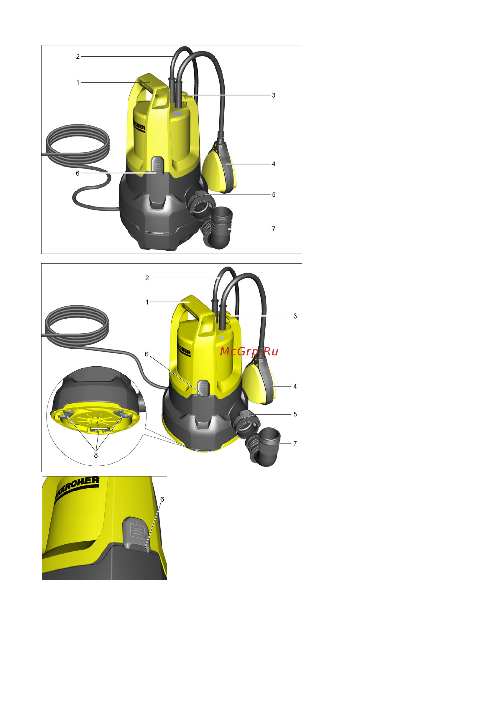 Karcher SP 3 Dirt 1.645-502 Инструкция к Karcher SP 3 Dirt 1.645-502 онлайн [3/130] 826088
