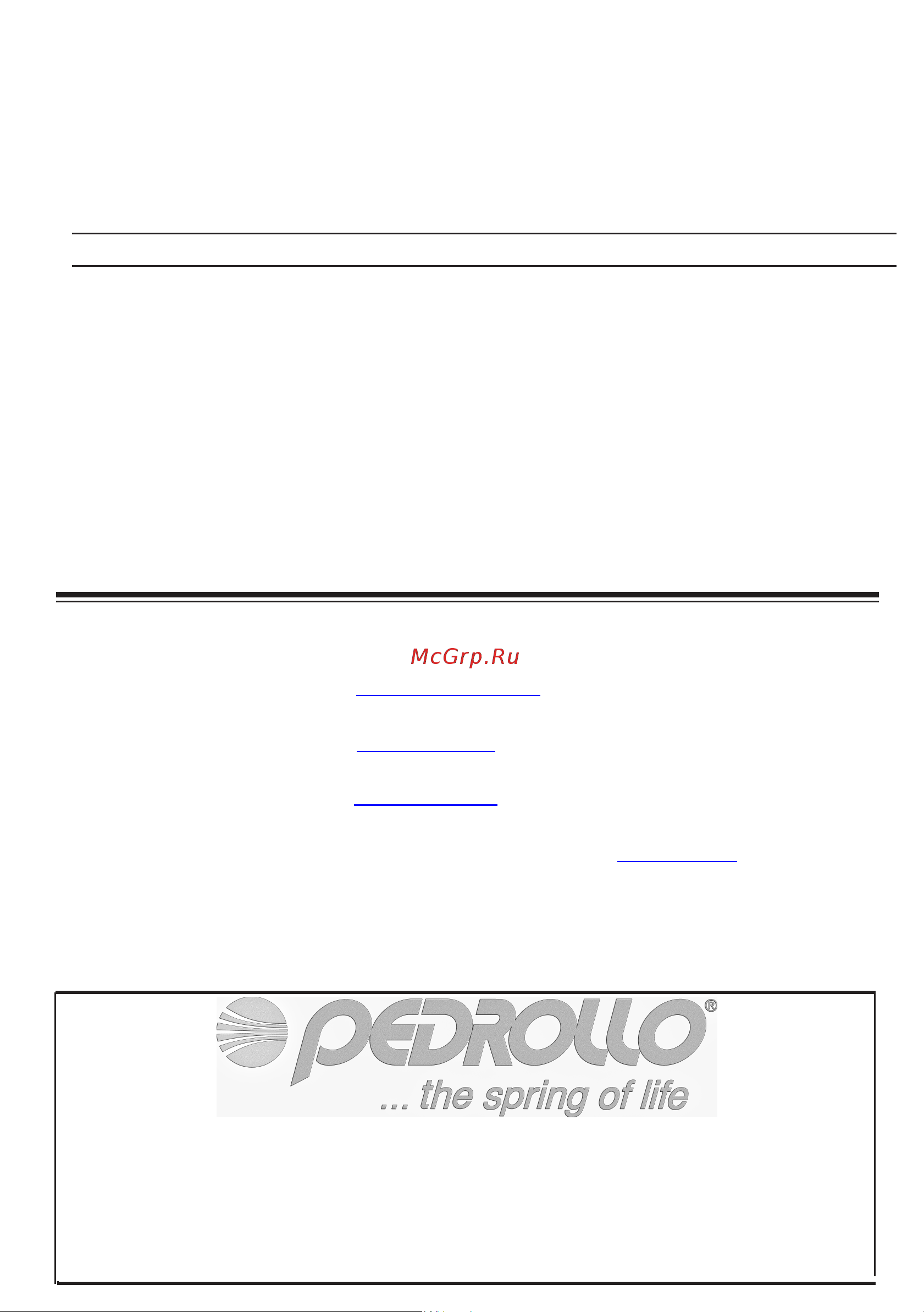 Pedrollo NGAm 1A 44GEX51AA1 Инструкция к Pedrollo NGA 1A 44GEX51AA онлайн [8/8] 826219