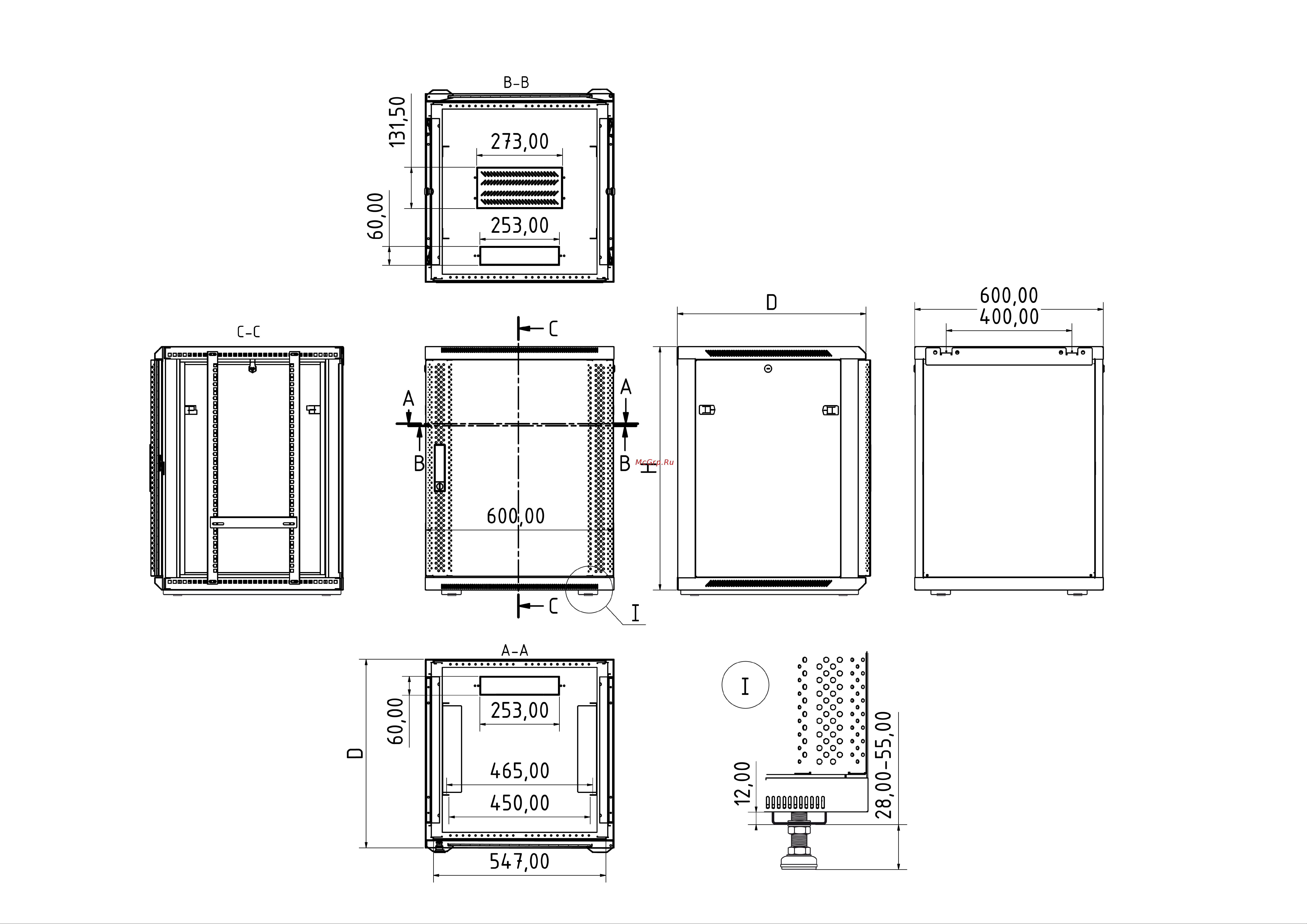 Hyperline 22U, 1098x600x600мм, стеклянная дверь с перфорацией по бокам, ручка с замком, с возможностью установки на ножки (в комплекте), цвет черный, разобранный 395583 Инструкция к товару онлайн