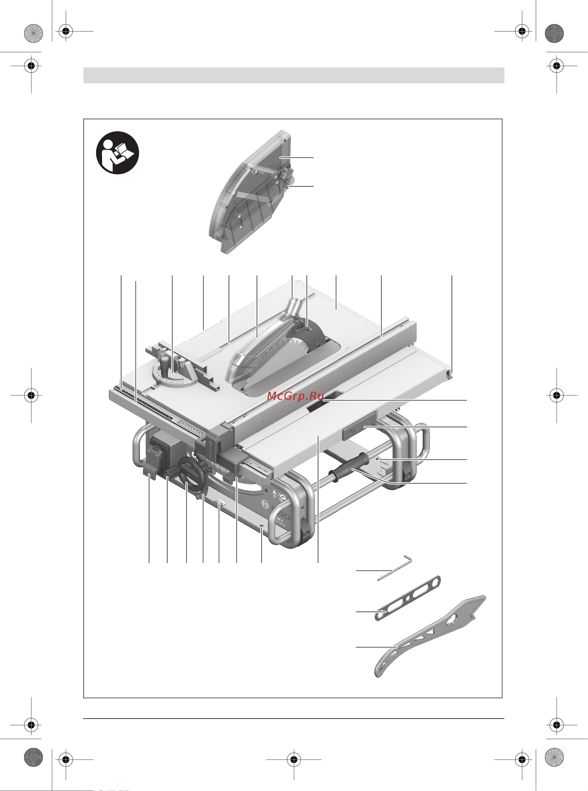 Bosch GTS 10 J Professional 0.601.B30.500 Инструкция к Bosch GTS 10 J Professional 0601B30500 онлайн [3/355] 826786