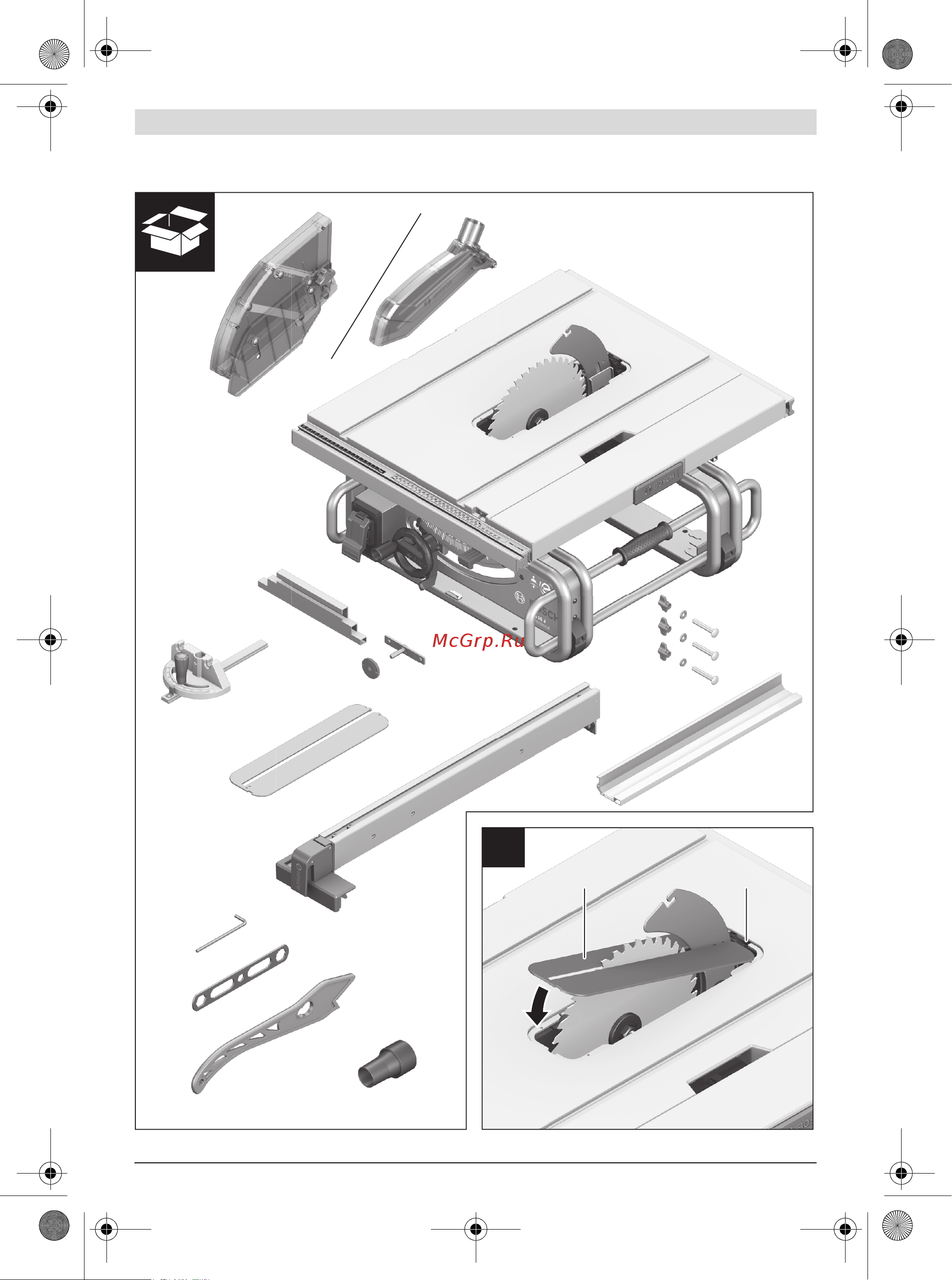 Bosch GTS 10 J Professional 0.601.B30.500 Инструкция к Bosch GTS 10 J Professional 0601B30500 онлайн [5/355] 826786