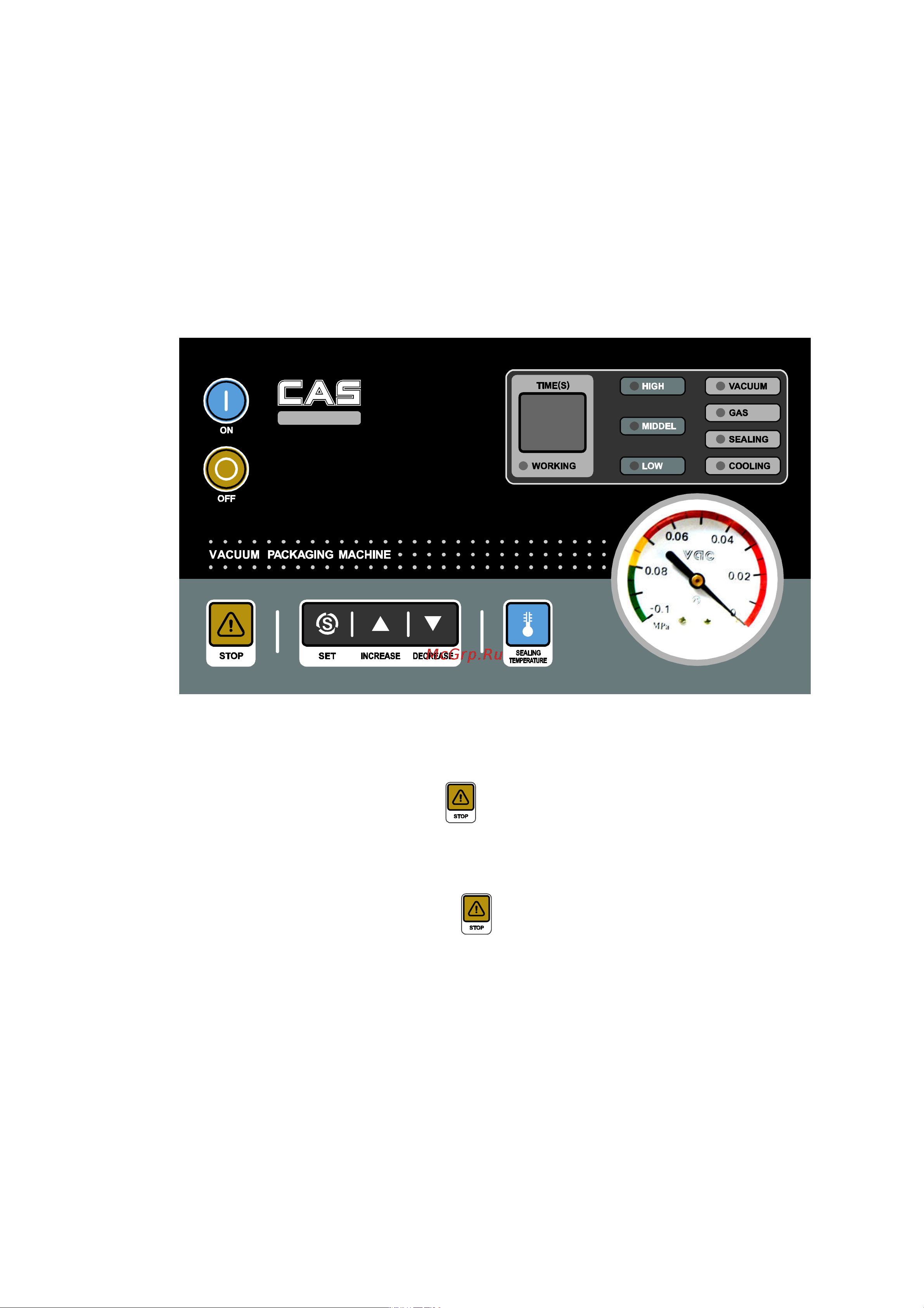 CAS CVP-400/2F OZ0VP0000GCI0505 Инструкция к товару онлайн [9/38] 826947