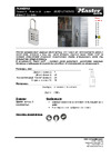 MasterLock 7630EURD Инструкция к товару