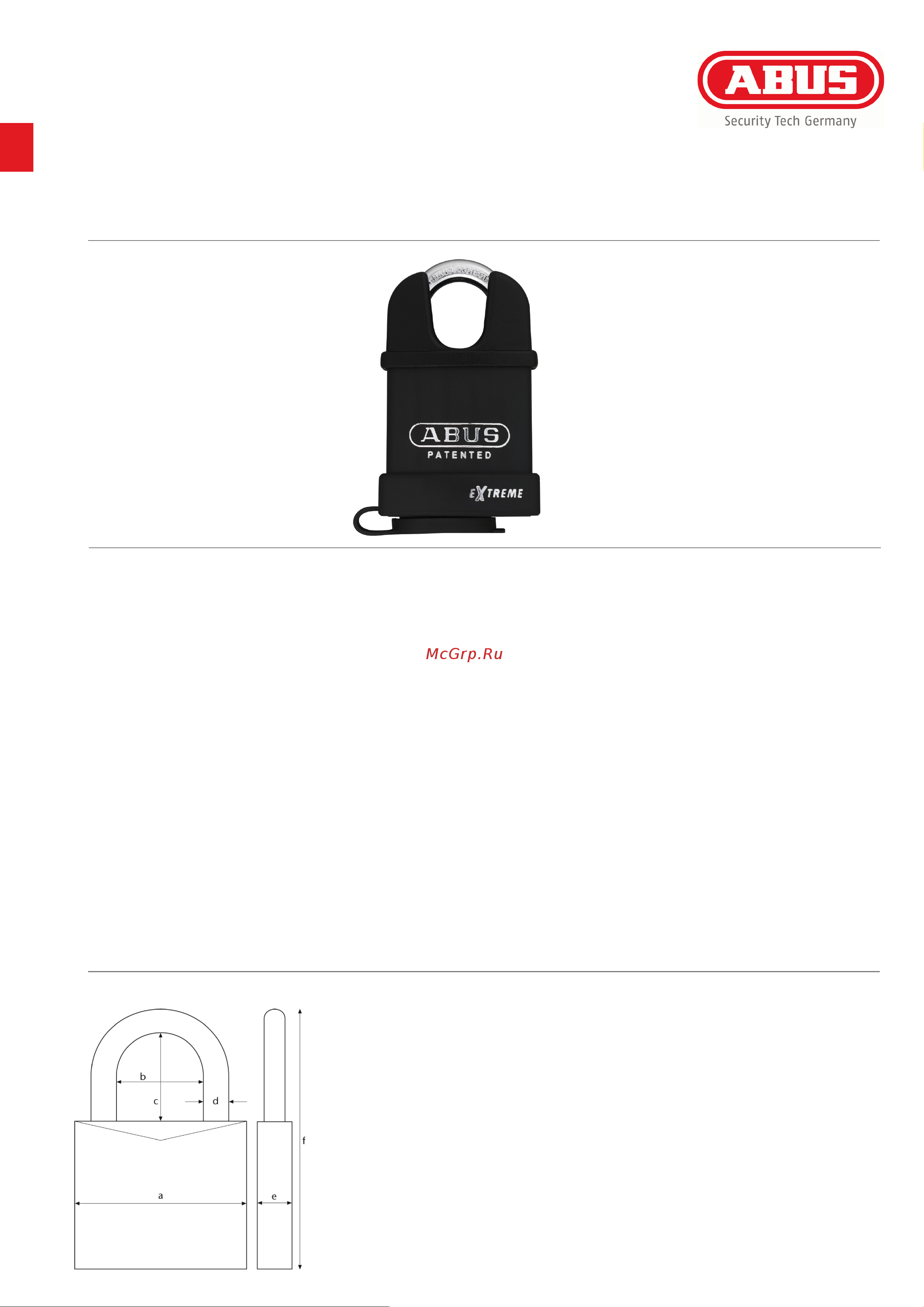 ABUS 83wpcs/53 b/efspp 31203 Технические характеристики онлайн