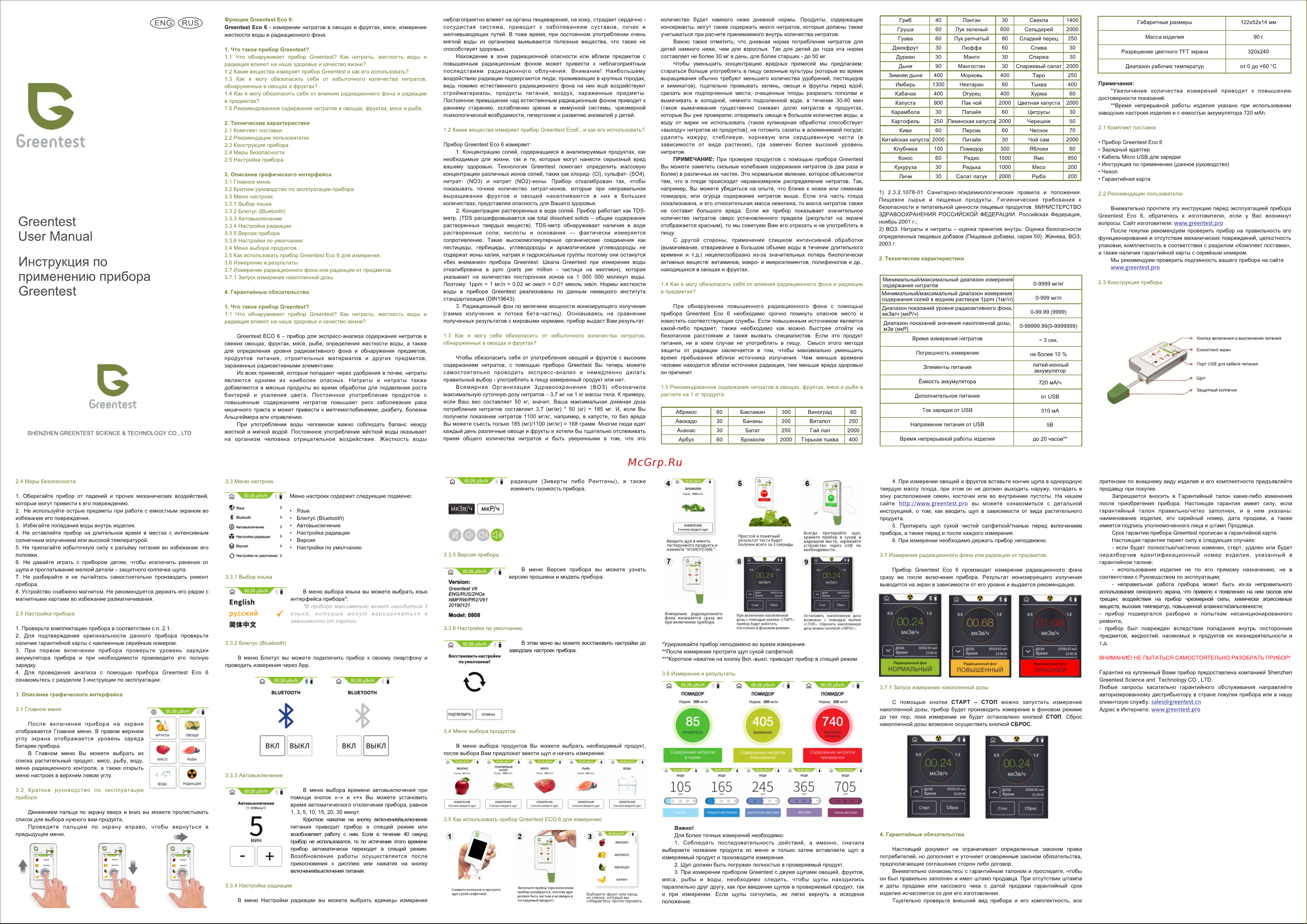 GREENTEST KIT FB0137 ECO 6 7 836 Инструкция к товару онлайн [2/2] 827317