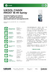 LIKSIR LIKSOL CHAIN FROST 15 H1 Spray с пищевым допуском 520 мл 500104 Технический документ LIKSOL CHAIN FROST 15 H1