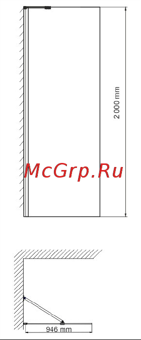 WasserKRAFT Aller 100х200 10H10-RP100 Схема онлайн