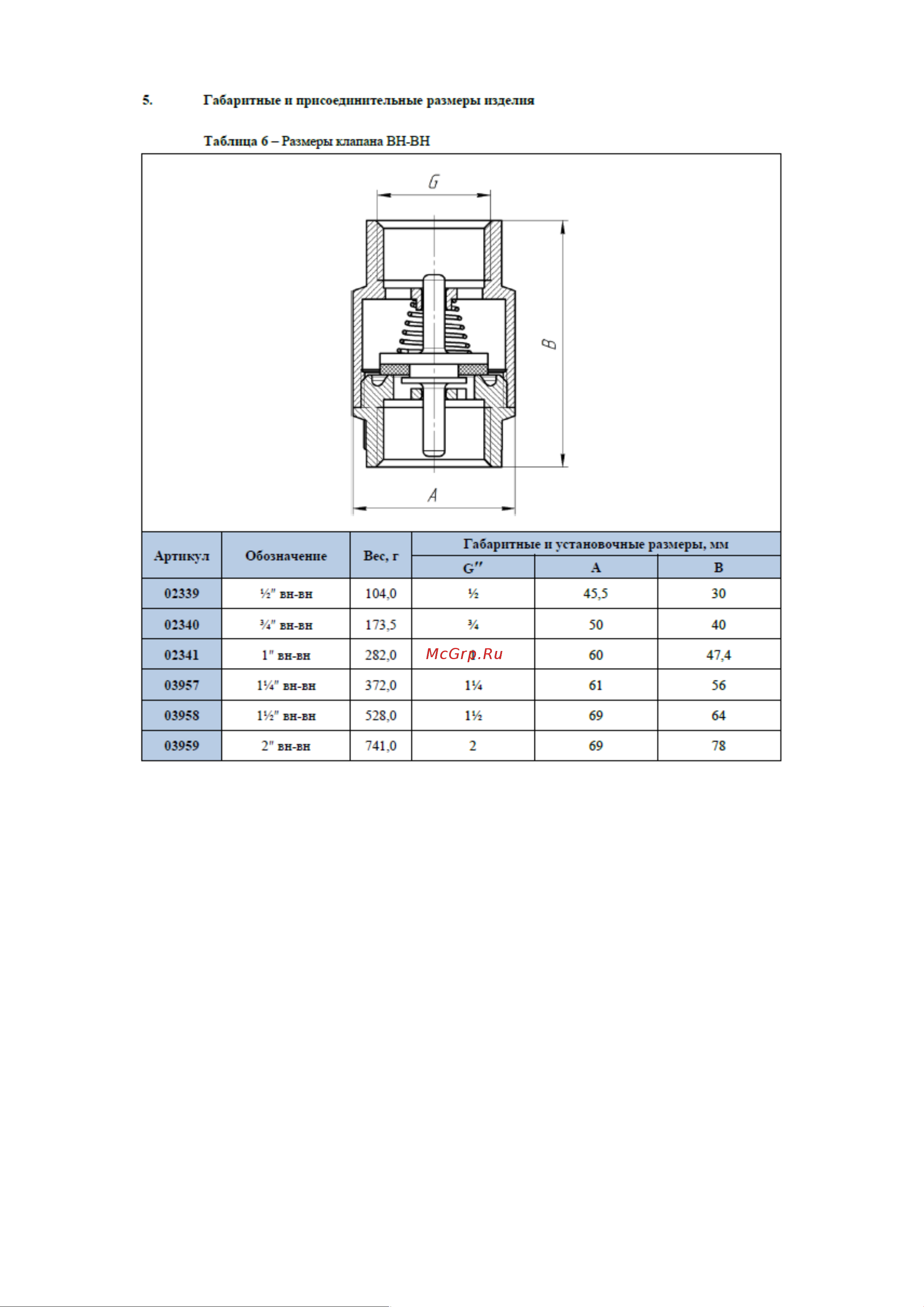 AQUALINK 1/2 2342 Габаритный Чертеж онлайн