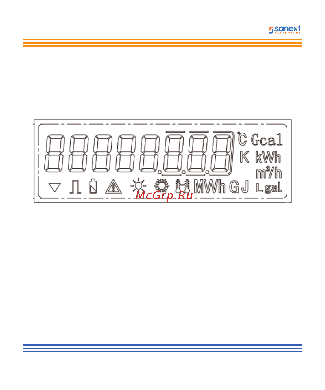 SANEXT Mono CU Qp-06 м3/ч, подающий трубопровод 5752 Инструкция к SANEXT Mono CU Ду 15 мм 0,6 м3/ч обратный трубопровод Impulse 5771 онлайн [10/27] 854156