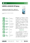 LIKSIR LIKSOL LIKLEAN H1 Spray с пищевым допуском 520 мл 500107 Технический документ LIKSOL LIKLEAN H1 Spray