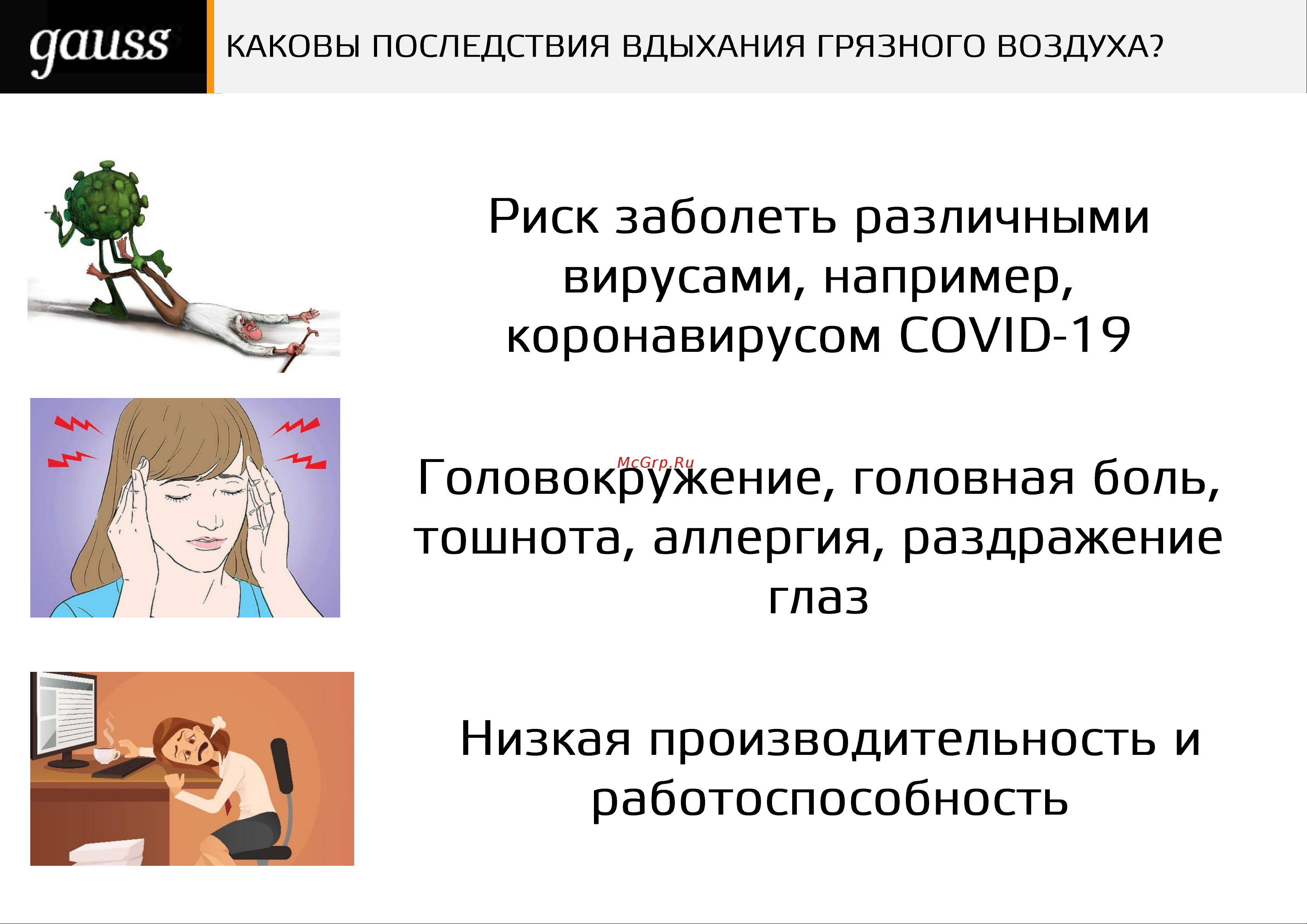 Gauss с ультрафиолетовым излучением GR001 Инструкция к Gauss GR001 онлайн [4/19] 827965