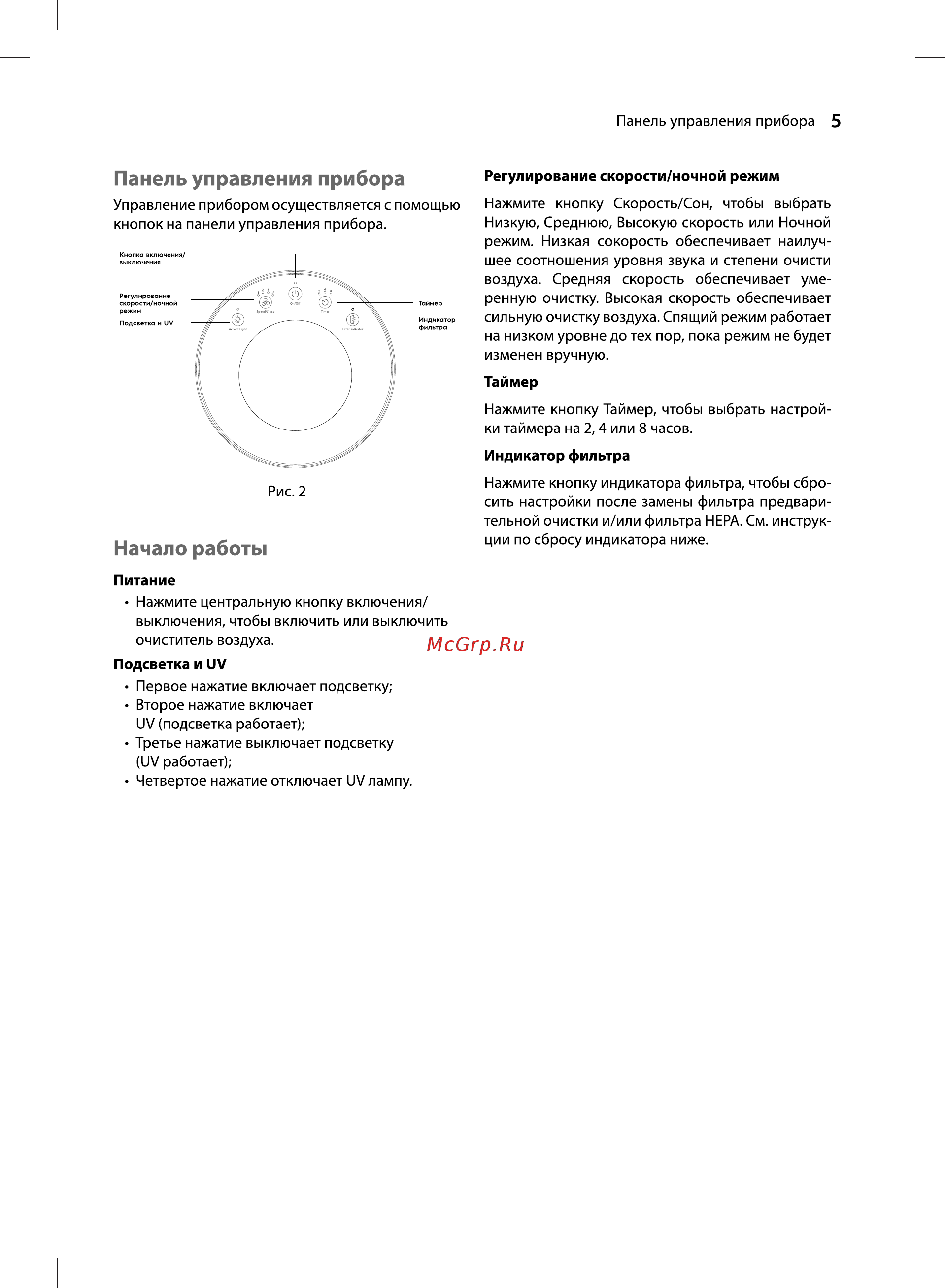 Ballu AP-125 НС-1533221 Инструкция онлайн [5/16] 827998