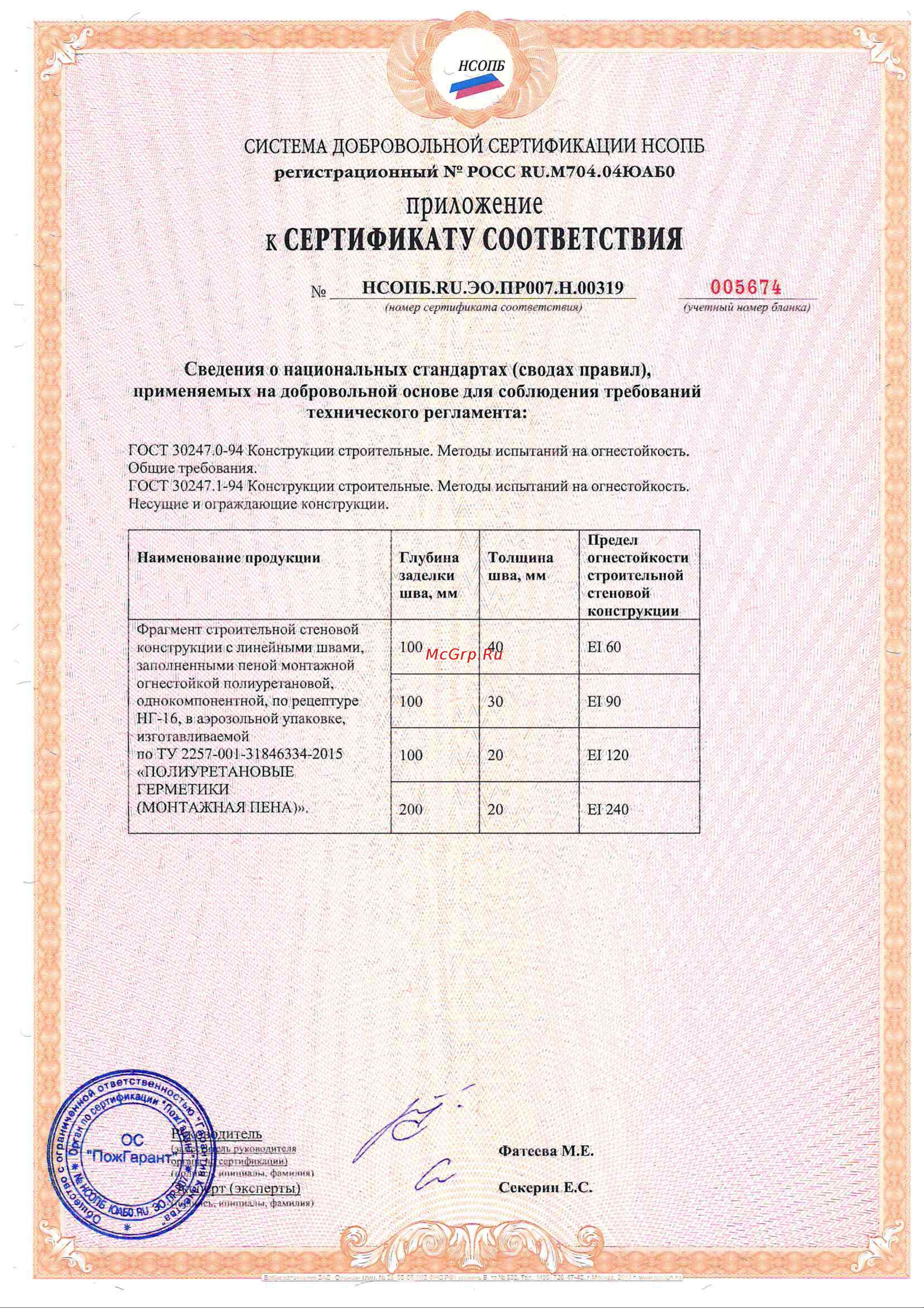 KOLT 1000 мл 11605319 K95U55 Сертификат соответствия онлайн [2/2] 828315