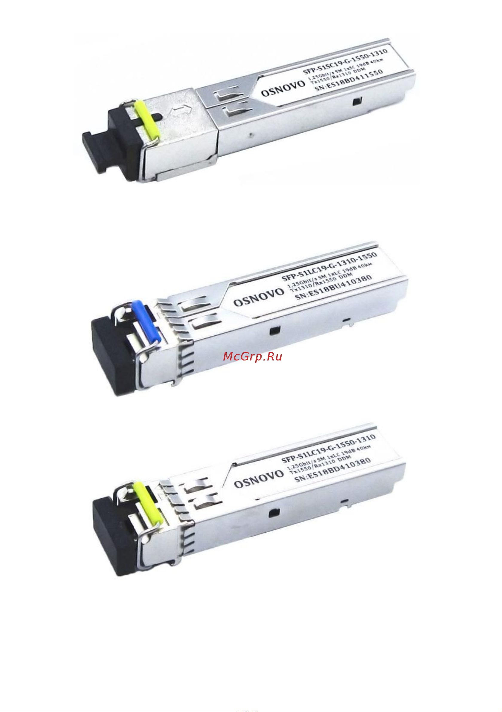 Osnovo SFP-S1LC19-G-1550-1310 sct1211 Паспорт онлайн [5/12] 828762