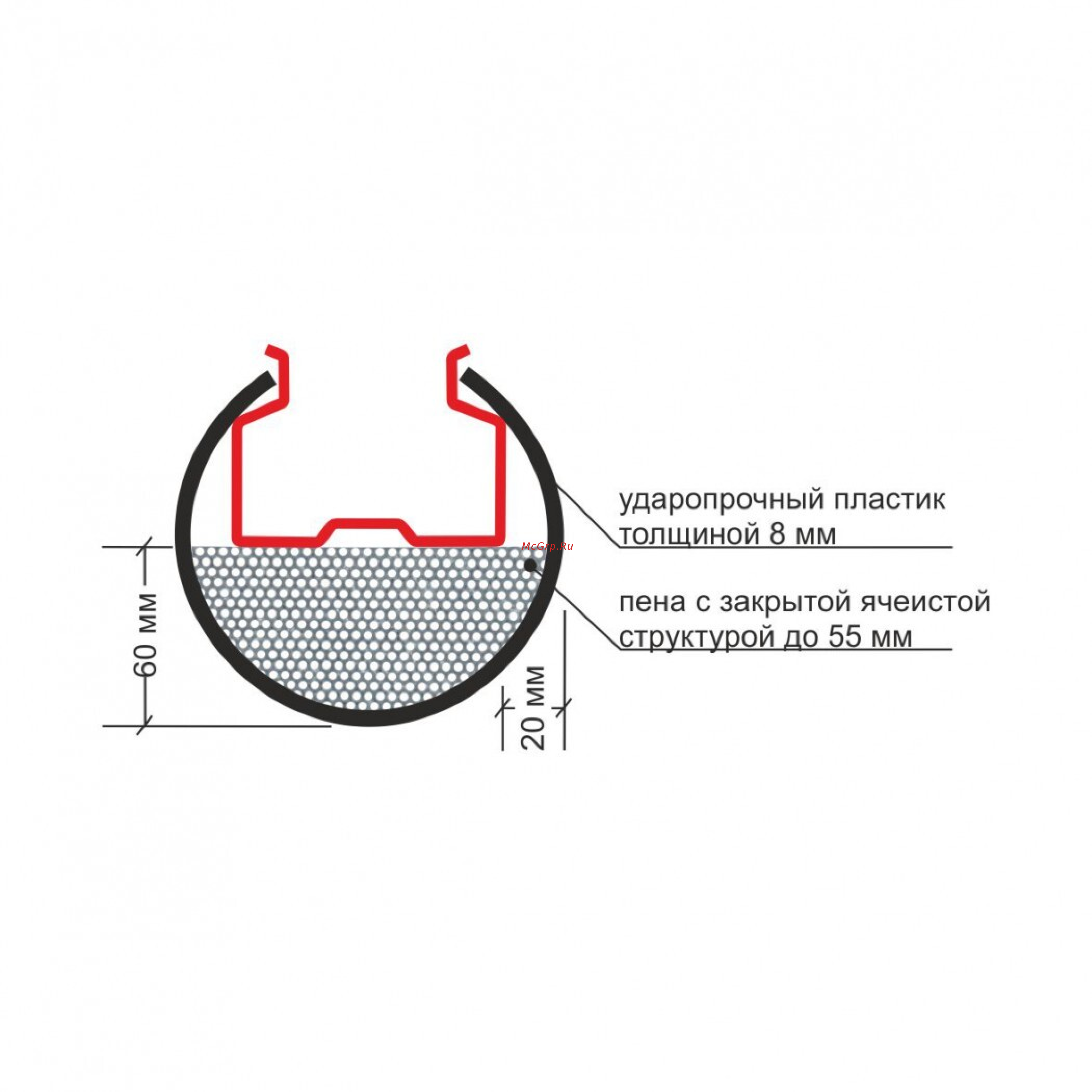 П-МАТ S, 300 мм, 1 шт. RG30S Схема онлайн