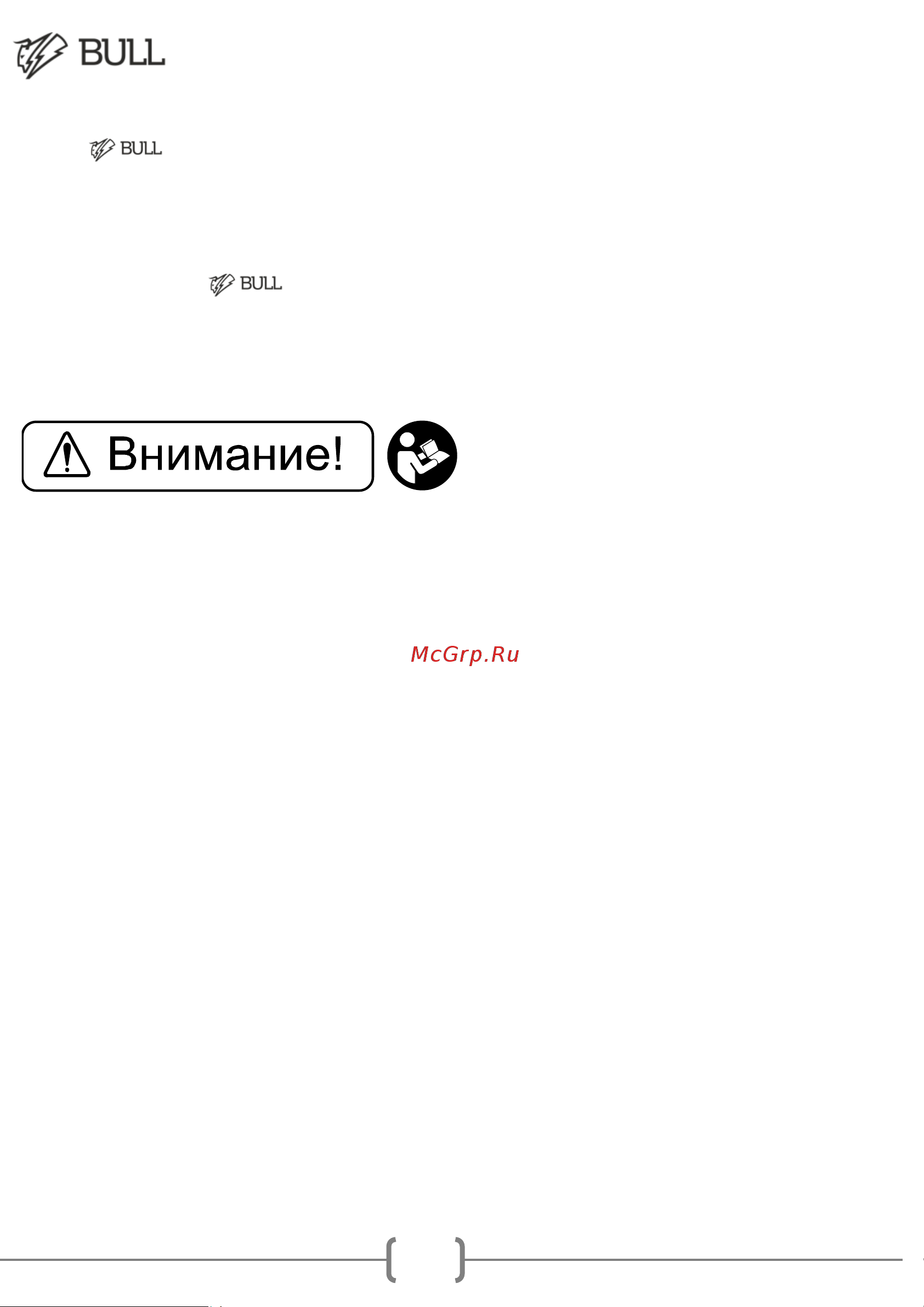 BULL SH 1101 0329190 Инструкция к товару онлайн [3/18] 828971