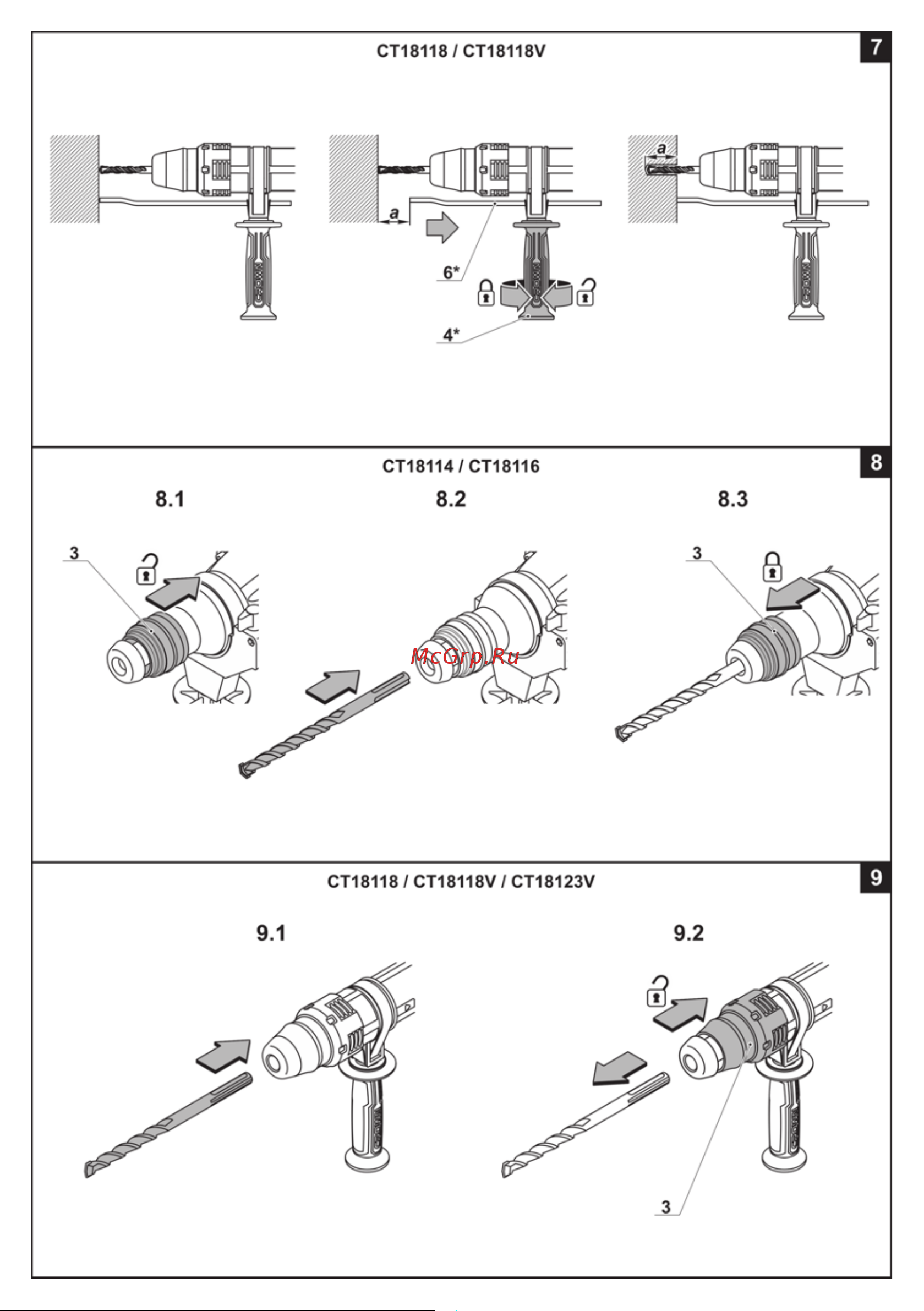 Crown CT18123V BMC Инструкция к товару онлайн [9/188] 828972
