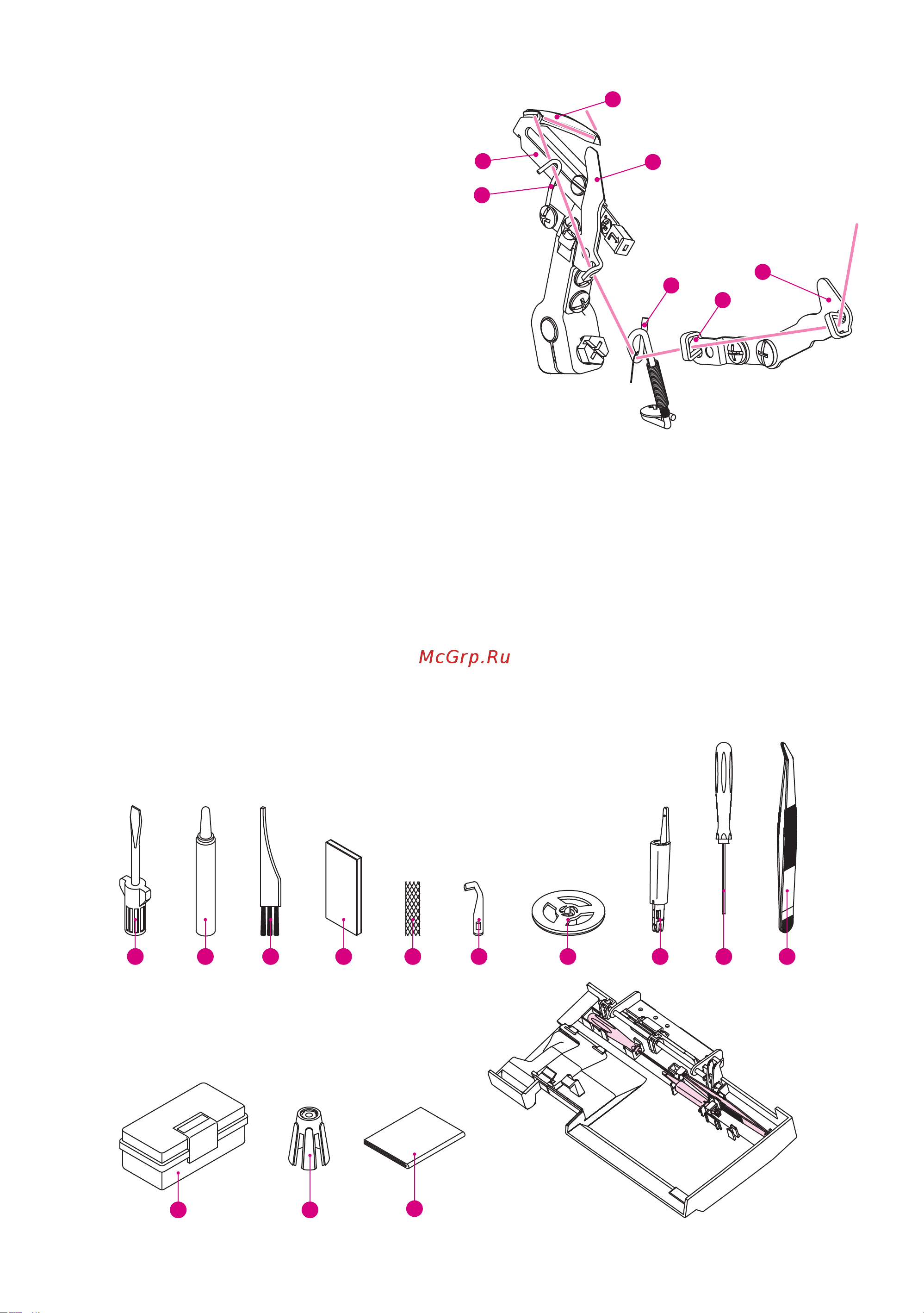 Merrylock 095 (плоскошовная машина, свободный рукав) инструкция онлайн [8/32] 829319