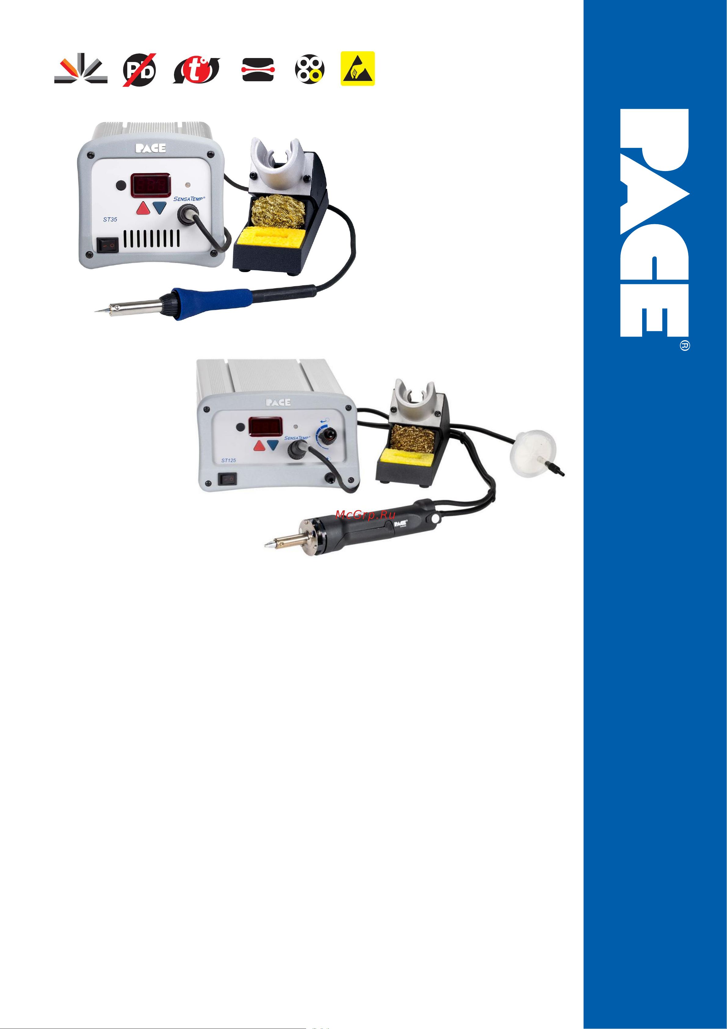 PACE ST125 с вакуумным паяльником SX100 черный разъем 8007-0608 Инструкция к товару онлайн