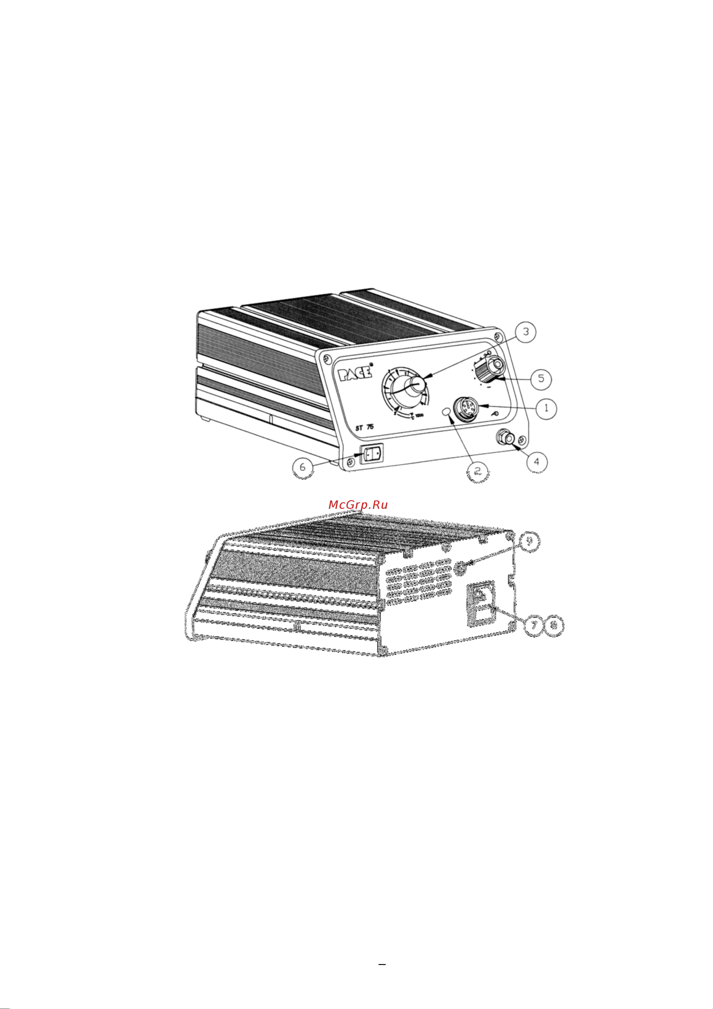 PACE ST75E с вакуумным паяльником SX100 8007-0520 Инструкция к товару онлайн [3/10] 829860