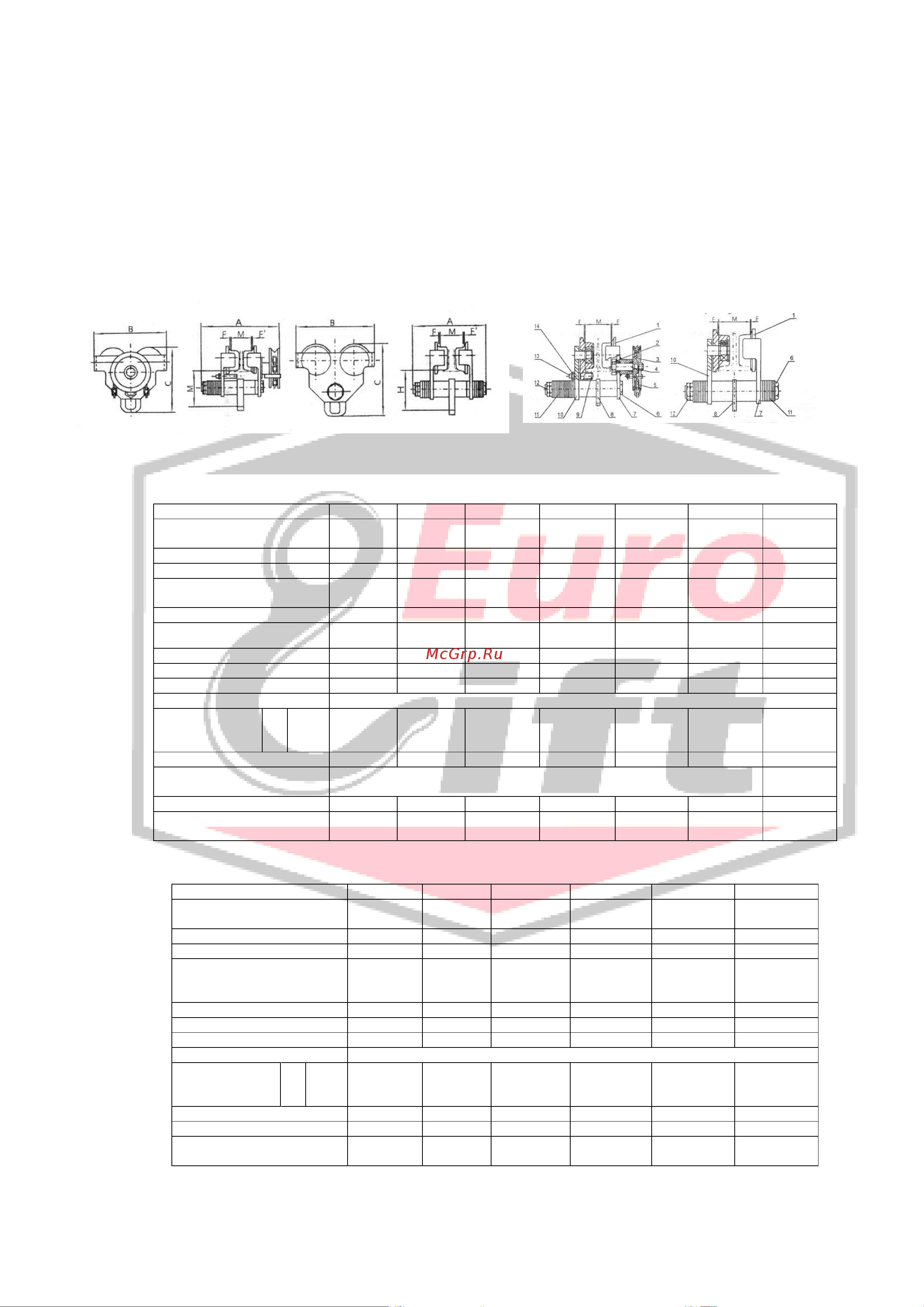 Euro-lift HGT КПП 3,2т/3.0м (3.2т, 3 м) Инструкция к каретке EURO-LIFT HGТ 0002337 онлайн [2/3] 835046