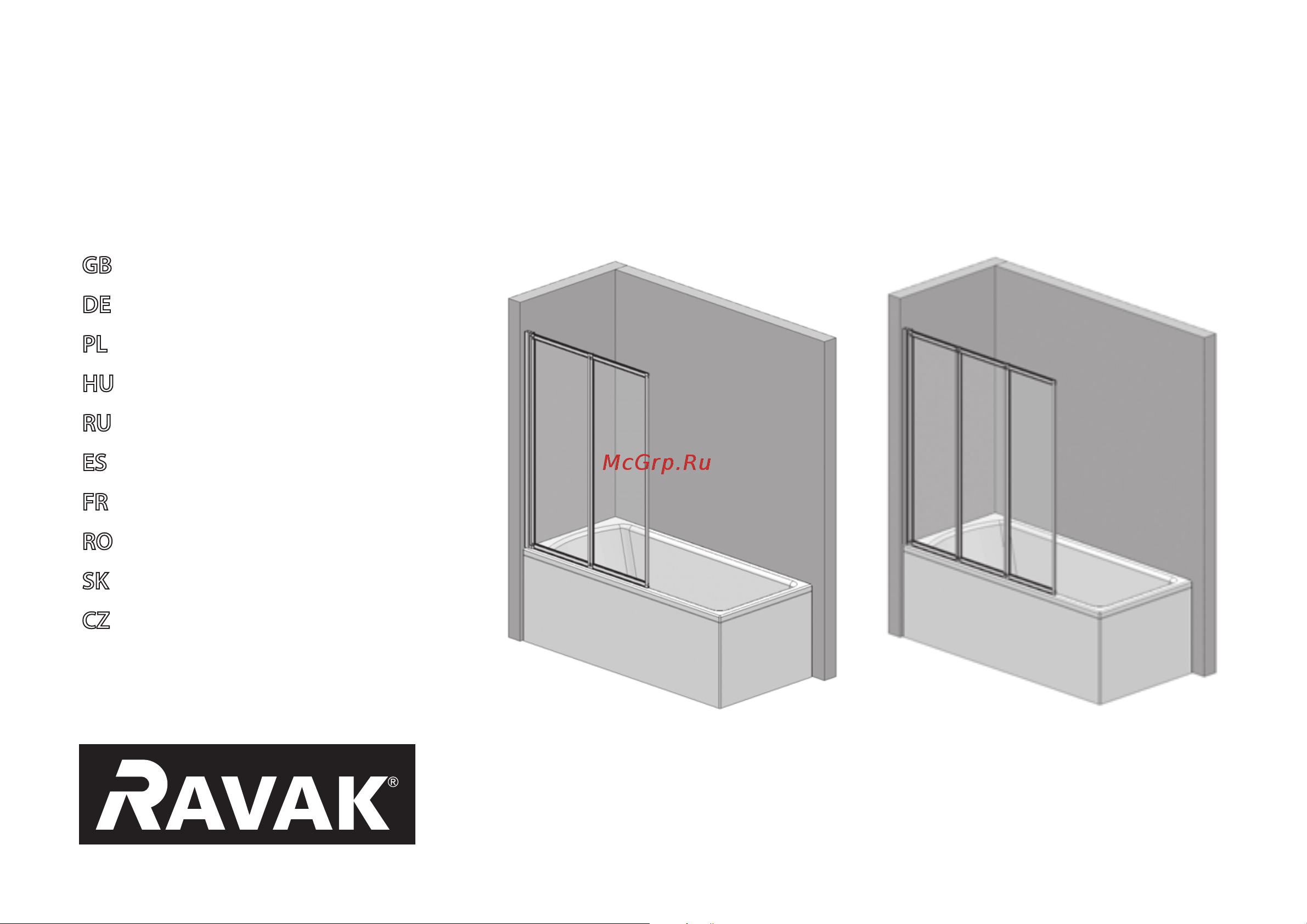 Ravak VS3-130 профиль белый, прозрачное стекло 795V0100Z1 00000017964 Инструкция к Ravak VS3-130 795V0100Z1 онлайн
