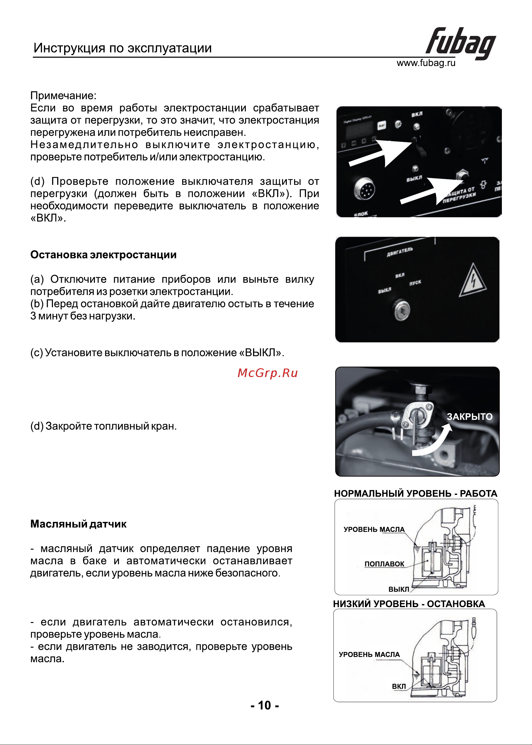 Fubag BS 5500 A ES 641691 Инструкция по эксплуатации онлайн [11/17] 830358