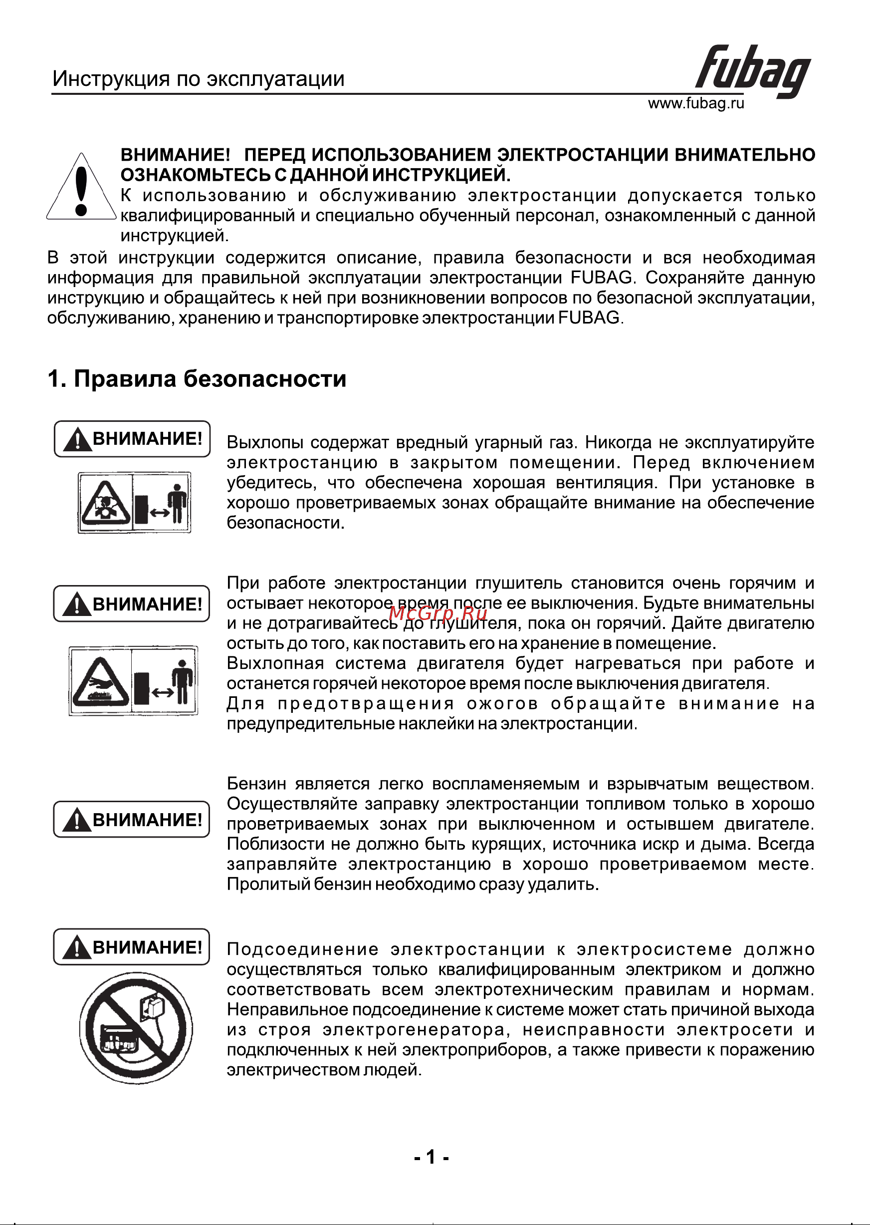 Fubag BS 9000 A ES 641019 Инструкция к товару онлайн [2/20] 830318