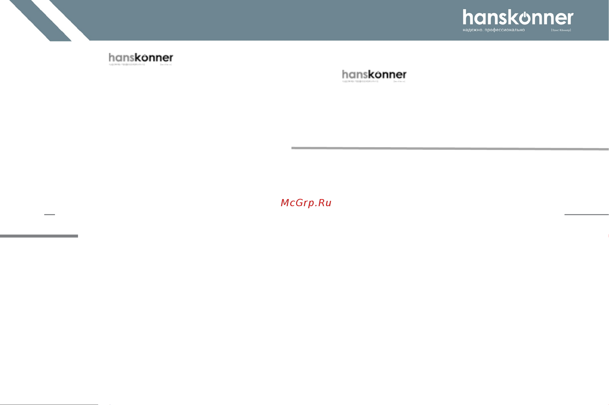 Hanskonner HRH2145MVE Инструкция к товару онлайн [4/21] 830458