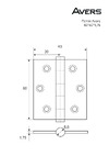 AVERS 60*40*1,75-GM 2 шт. 19048 Чертёж
