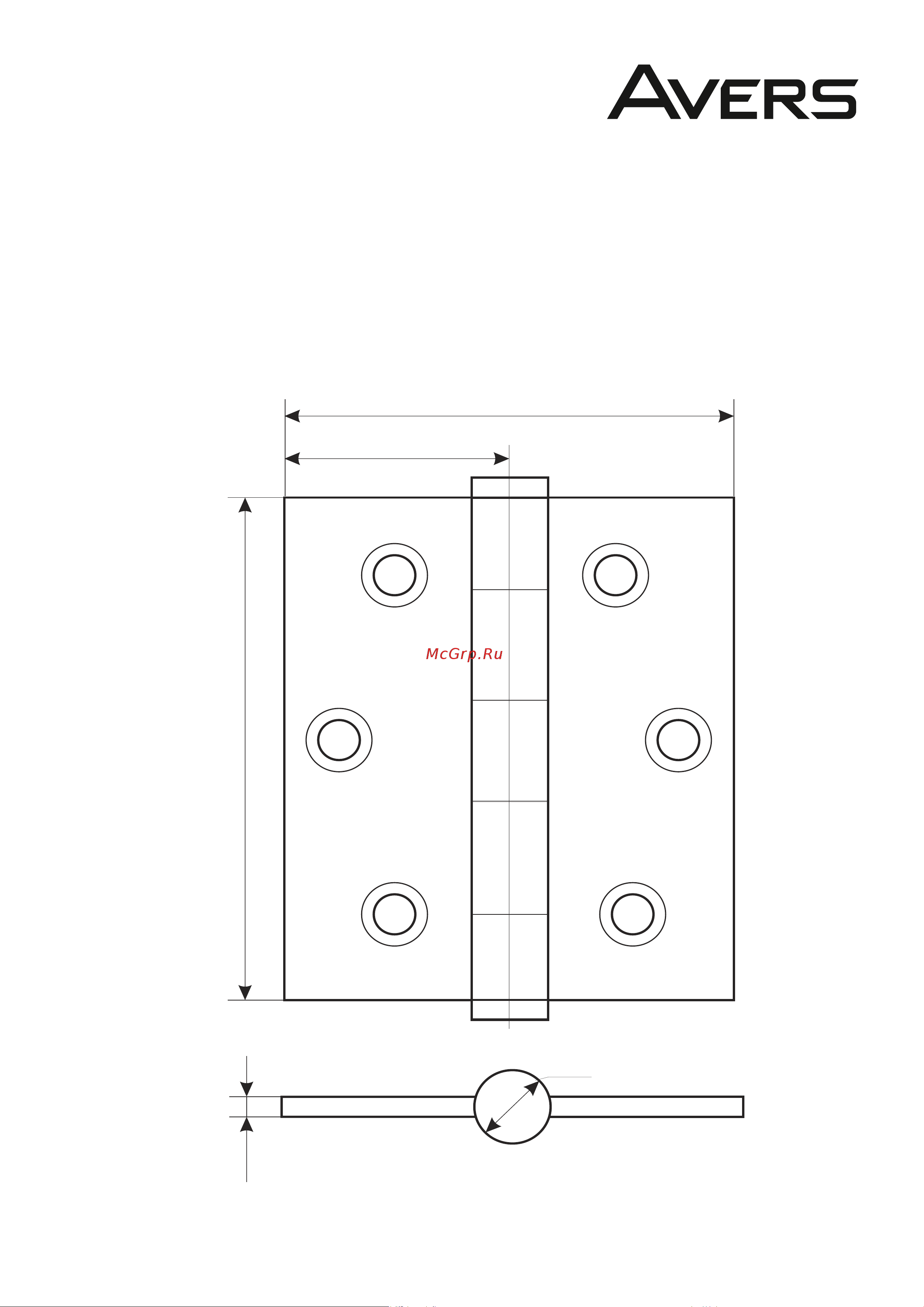 AVERS 60*40*1,75-GM 2 шт. 19048 Чертёж онлайн
