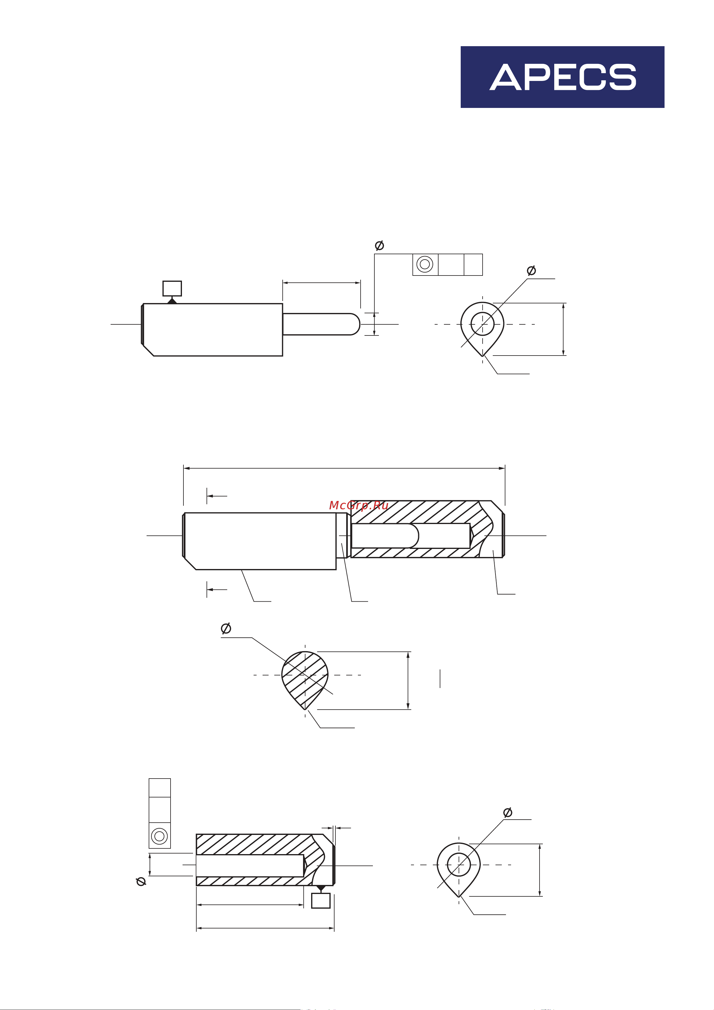 Apecs 140х20-B (пакет) 29944 Чертёж онлайн