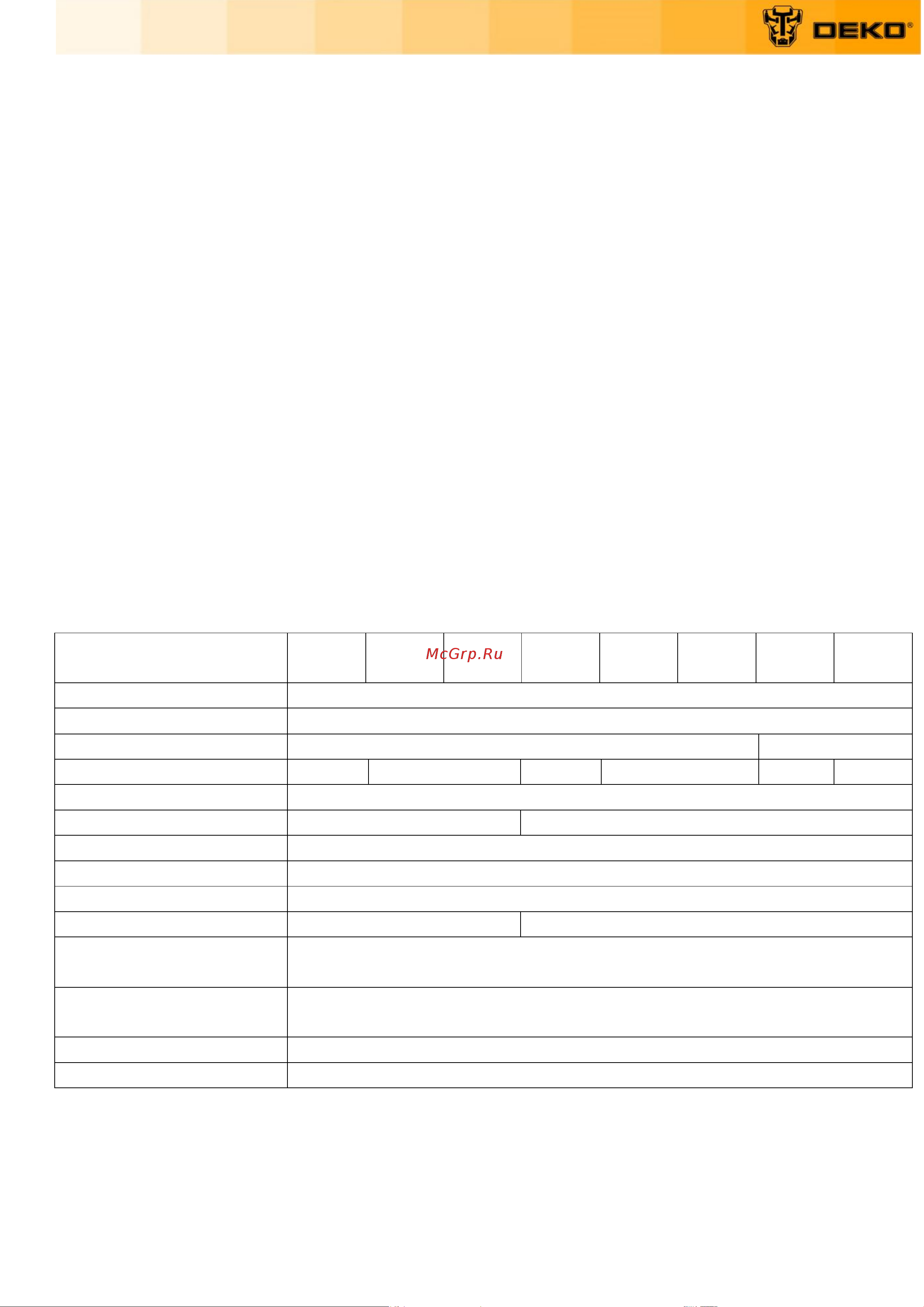 Deko DKCHS 20, 12, 20В, 2x4.0Ач, з/у 085-2000 Инструкция по эксплуатации онлайн [3/20] 830681