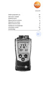 Testo 810 к0000032205 Инструкция по эксплуатации