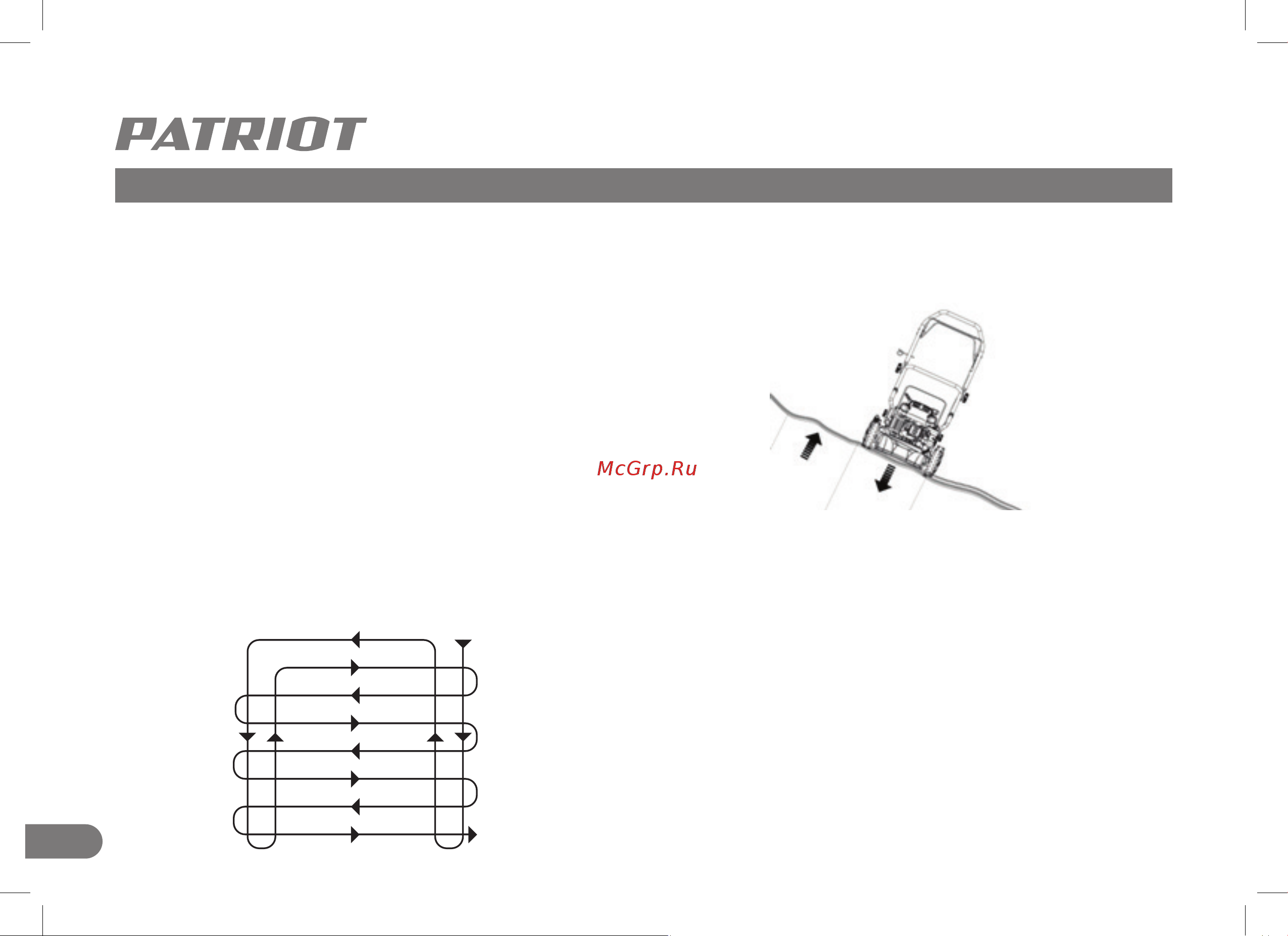 Patriot PT 55LS, 173 сс, 4 л.с., 51 см, 65 л. трав., метал. дека, привод 512109055 Инструкция к Patriot PT 55LS, 173 сс, 4 л.с., 51 см, 65 л. трав., метал. дека, привод 512109055 онлайн [14/22] 830736
