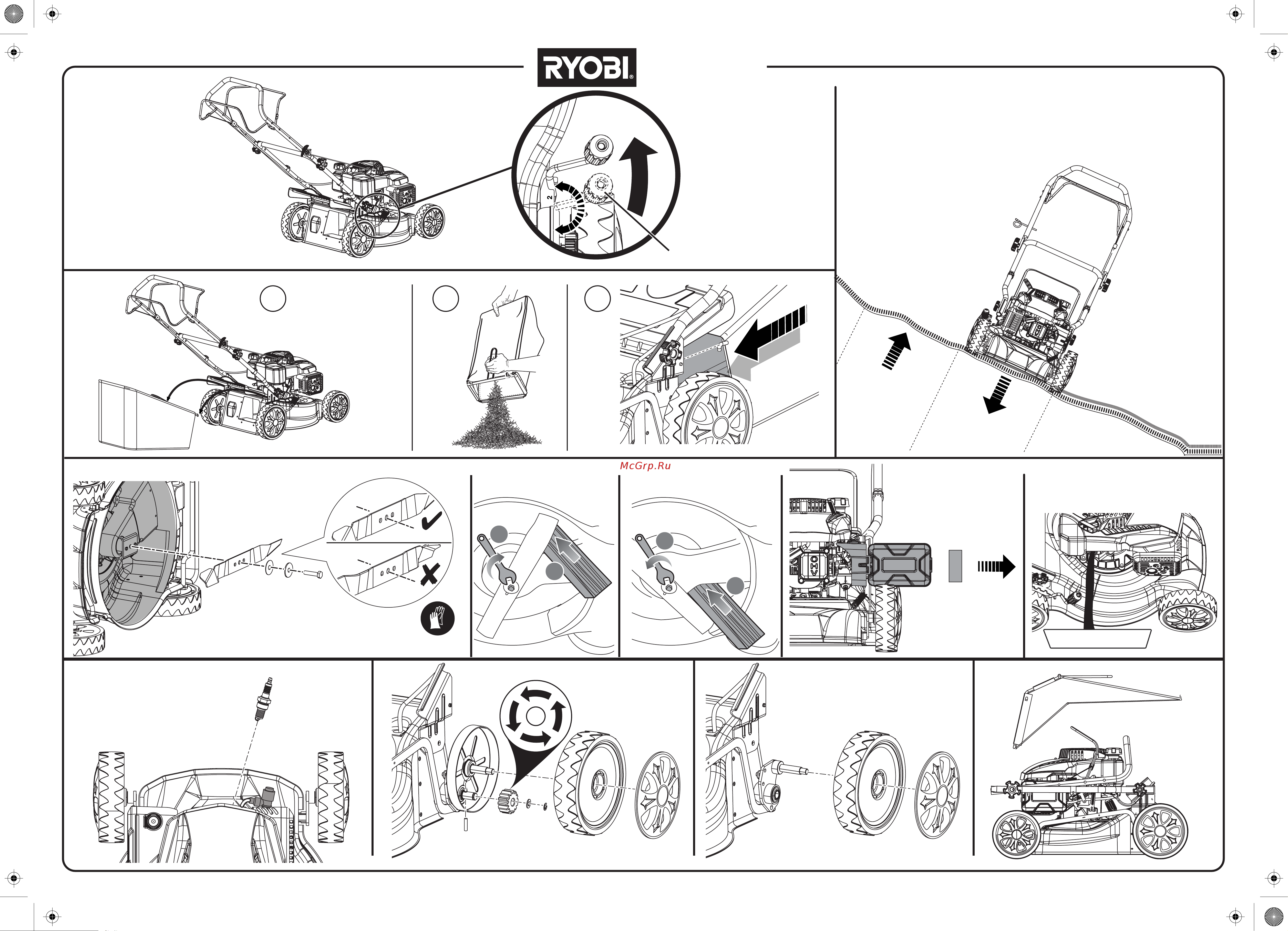 Ryobi RLM4114 5133002884 Краткое руководство онлайн [2/2] 830777