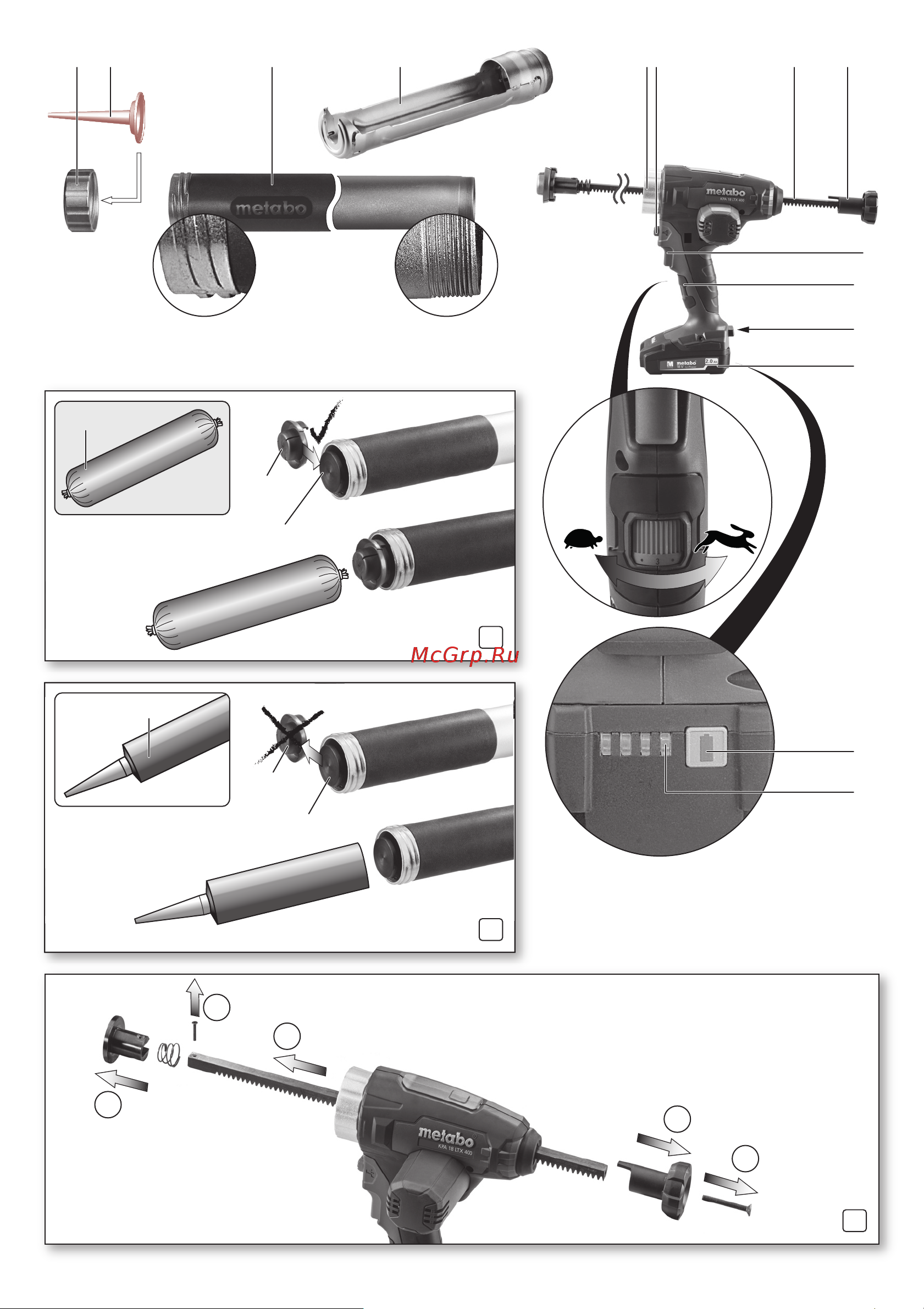 Metabo KPA 18 LTX 600 601207850 Инструкция к товару онлайн [2/56] 830785