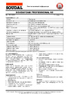 Soudal Соудафоам Профессионал 60 113985 Техническая карта - характеристики