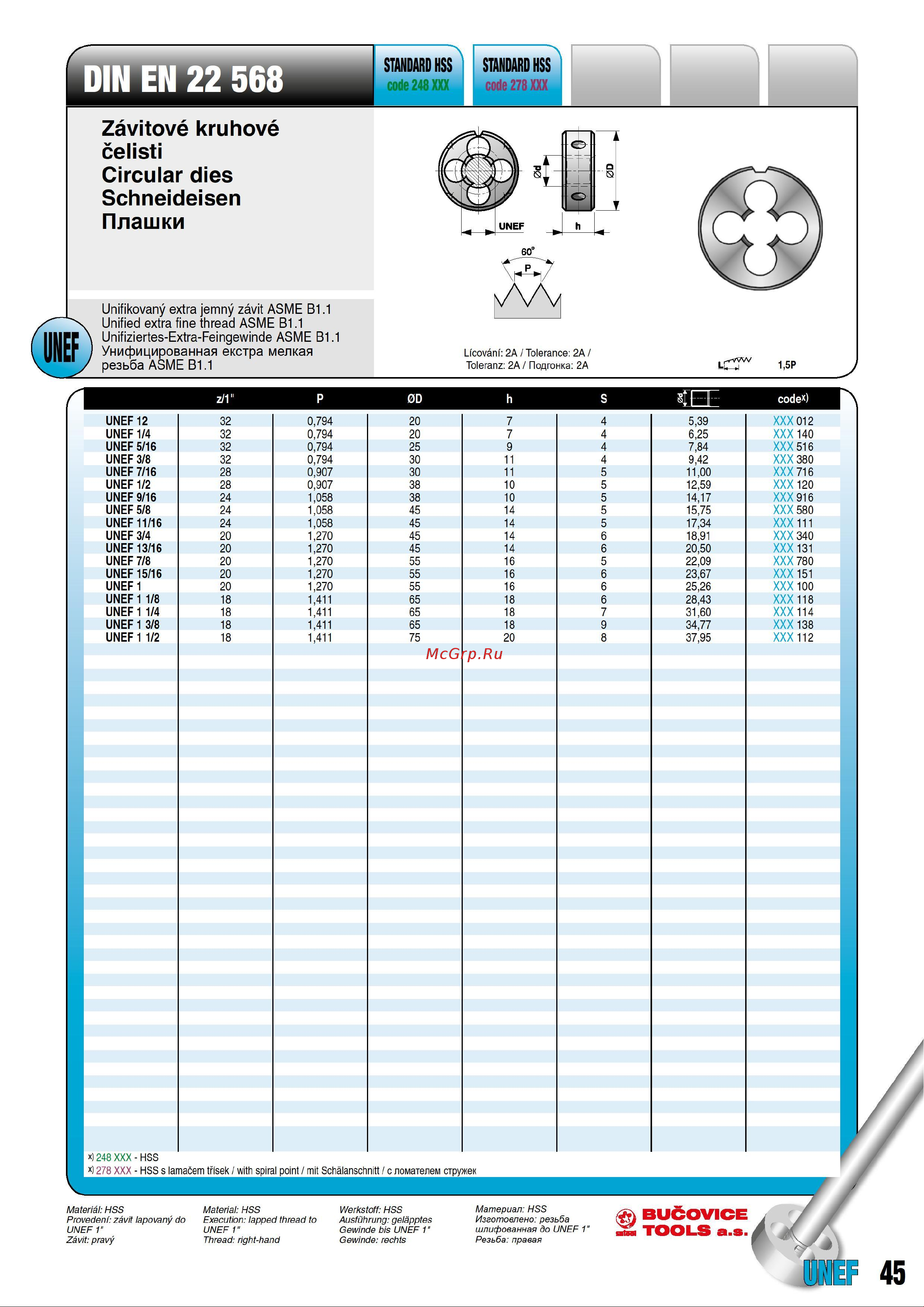 Bucovice Tools UNEF 13/16