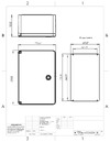 KRZMI ЩМПпл прозрачная дверь 320x220x130 IP65 4651117991345 Габаритный Чертеж
